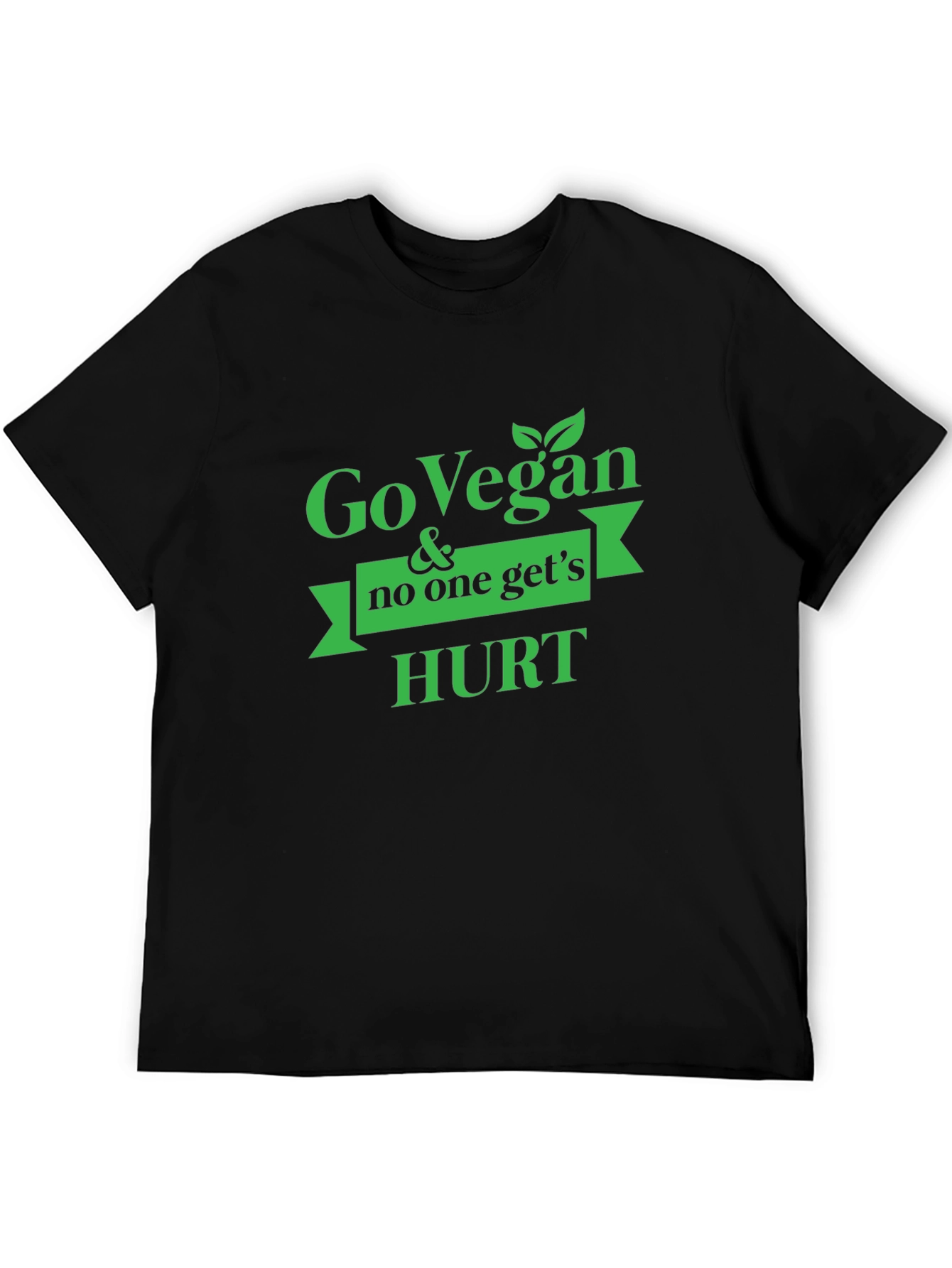 Go Vegan & No One Gets Hurt Graphic Tee - 5
