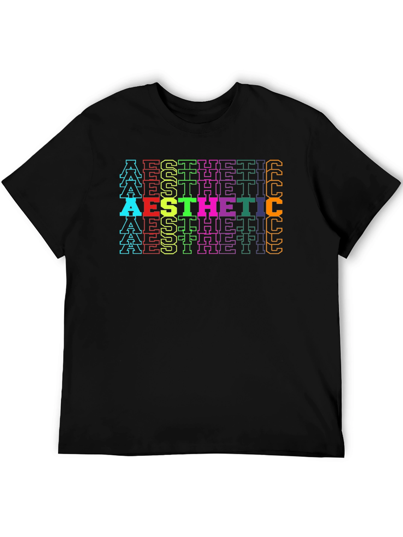 Black Aesthetic Graphic Tee - Retro Style view 5