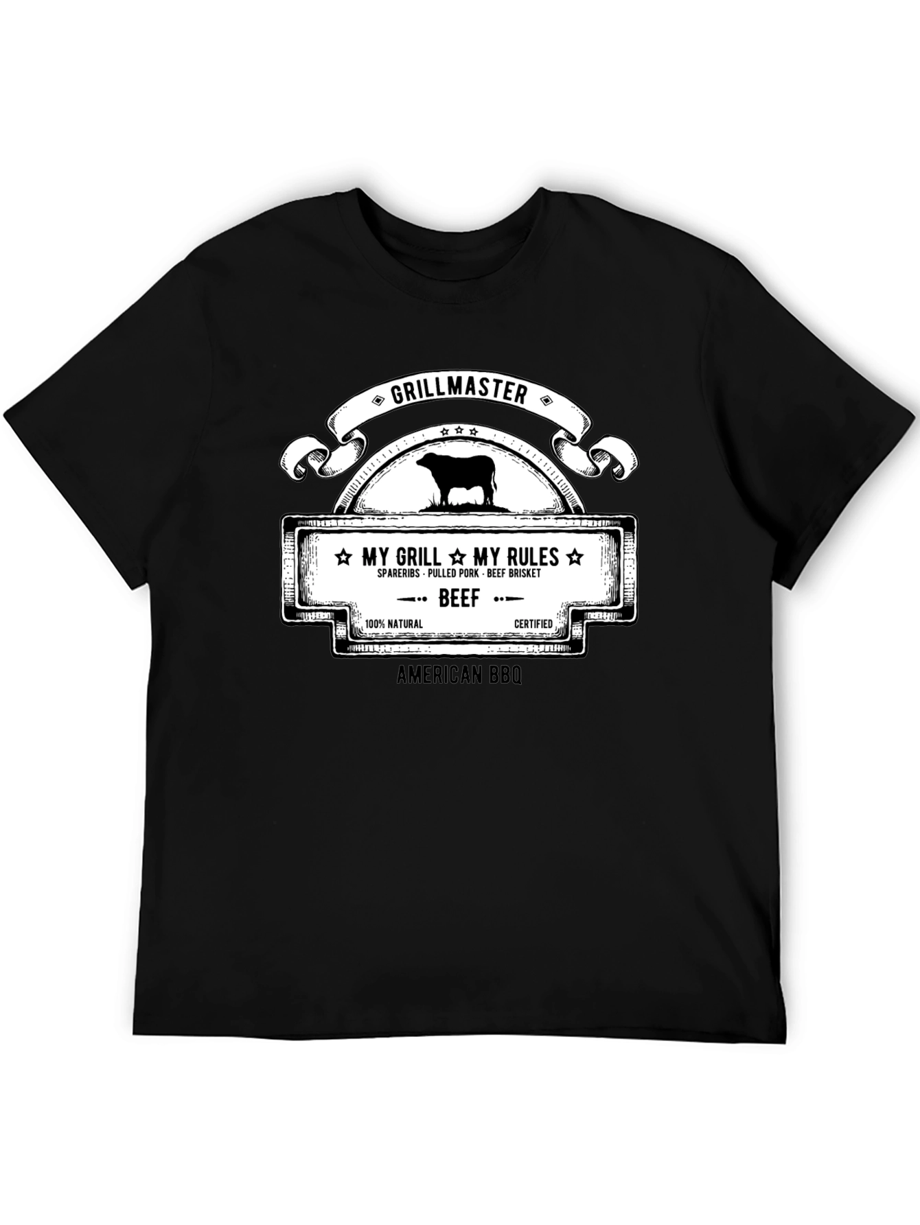 Grillmaster BBQ T-Shirt - My Grill My Rules - 5