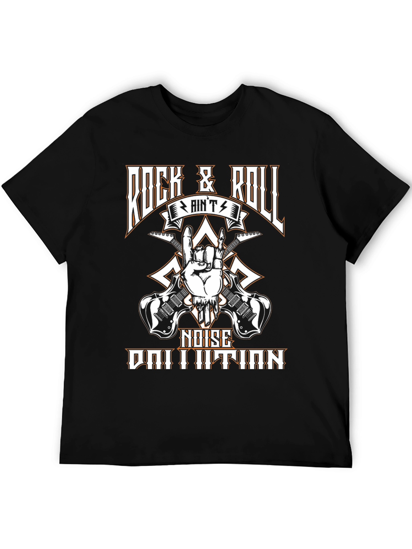 Black Rock & Roll Noise T-Shirt view 5