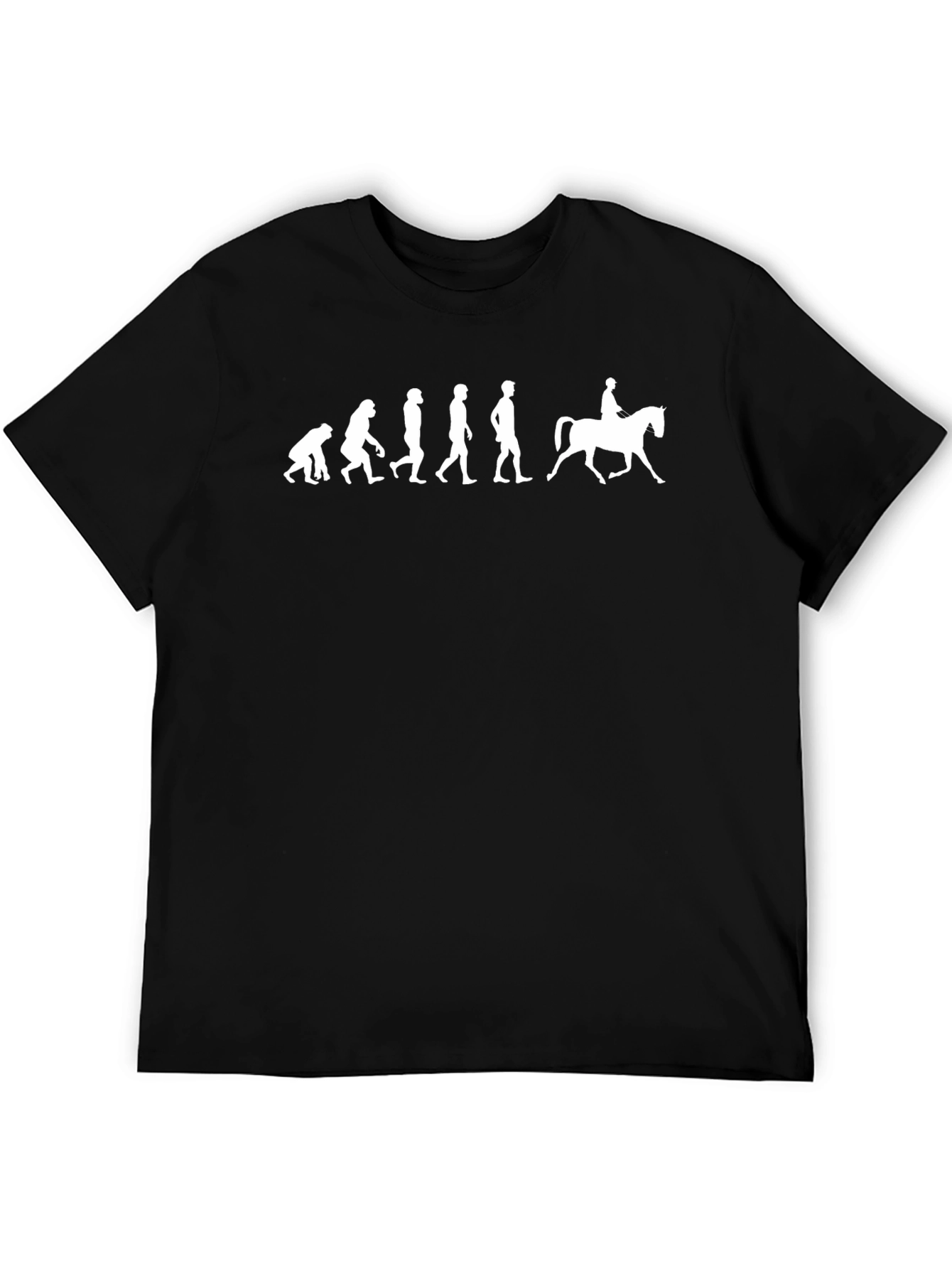 Black Evolution to Horse Rider Tee - Black view 5