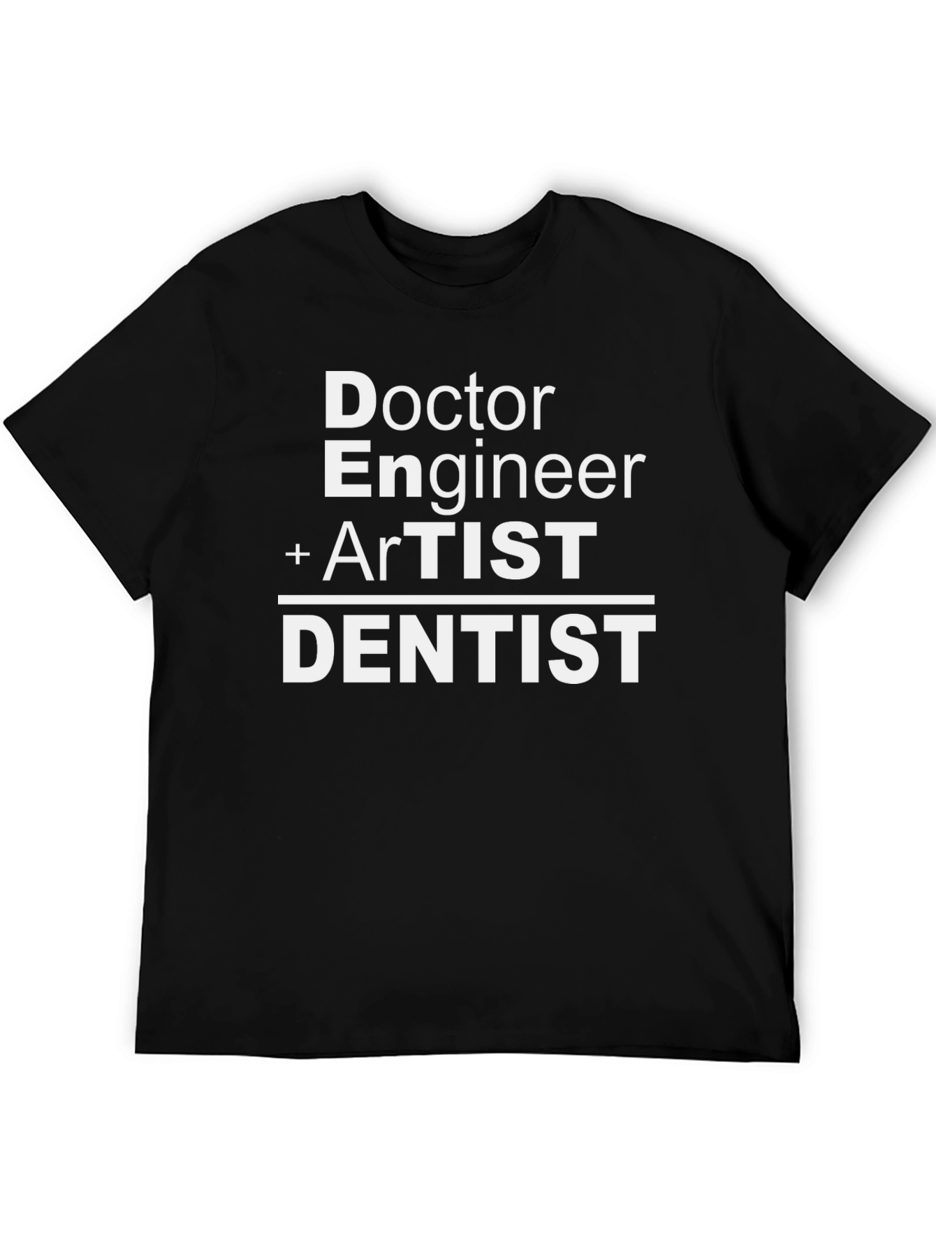Black Doctor, Engineer, Artist, Dentist Graphic T-Shirt view 5