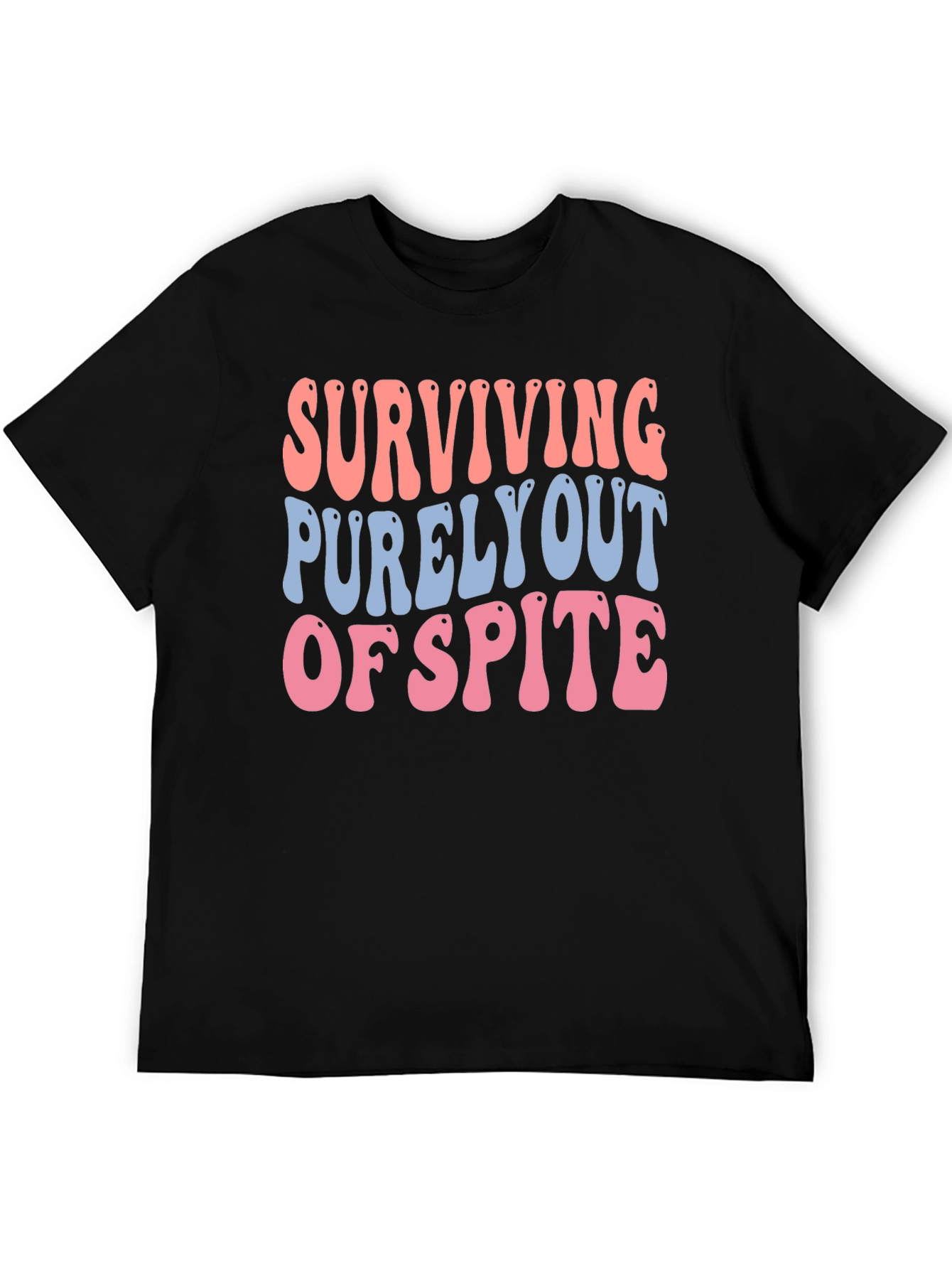 Black Surviving Out of Spite Graphic Tee view 5
