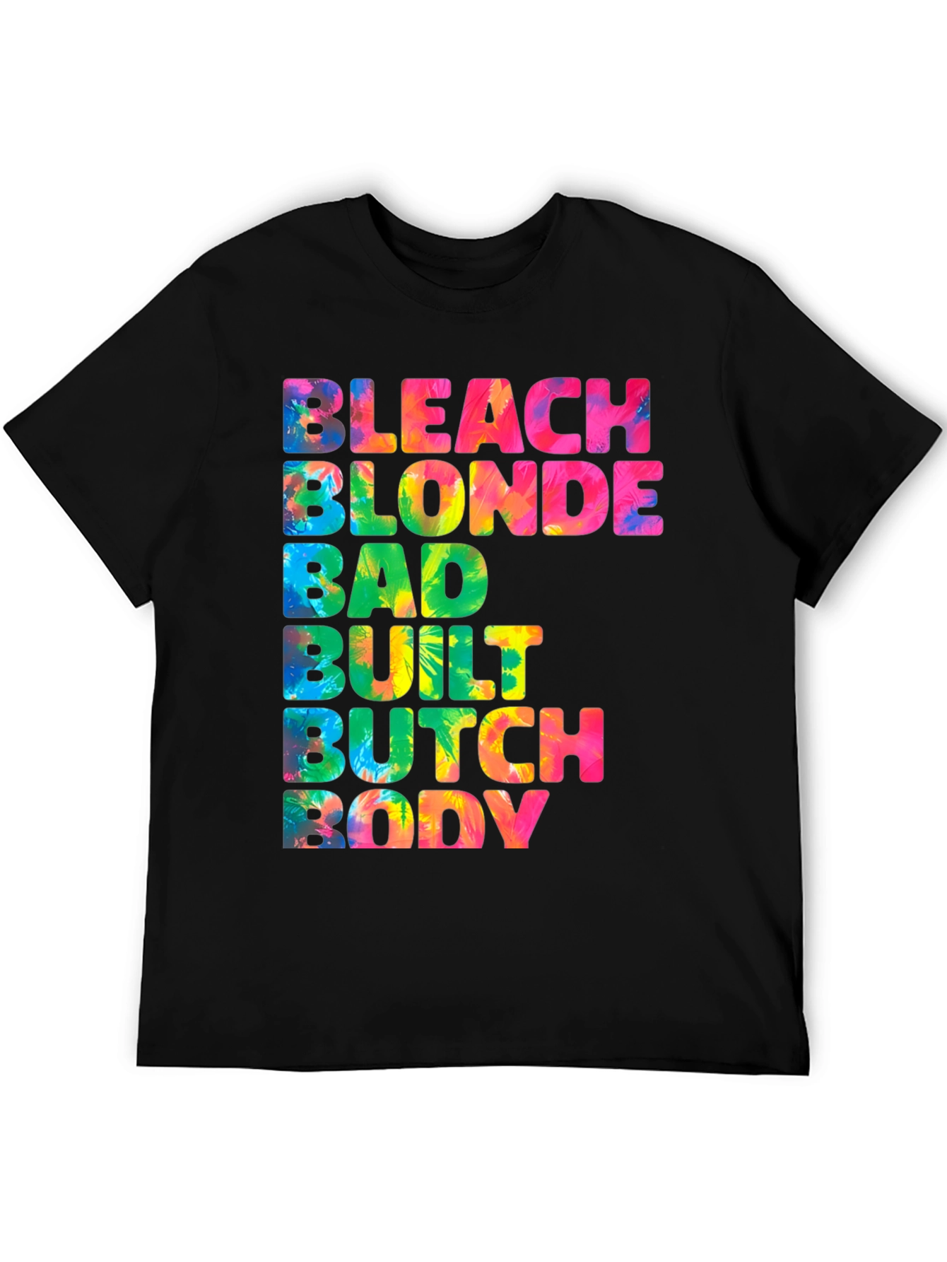 Black Bleach Blonde Butch Body T-Shirt view 5