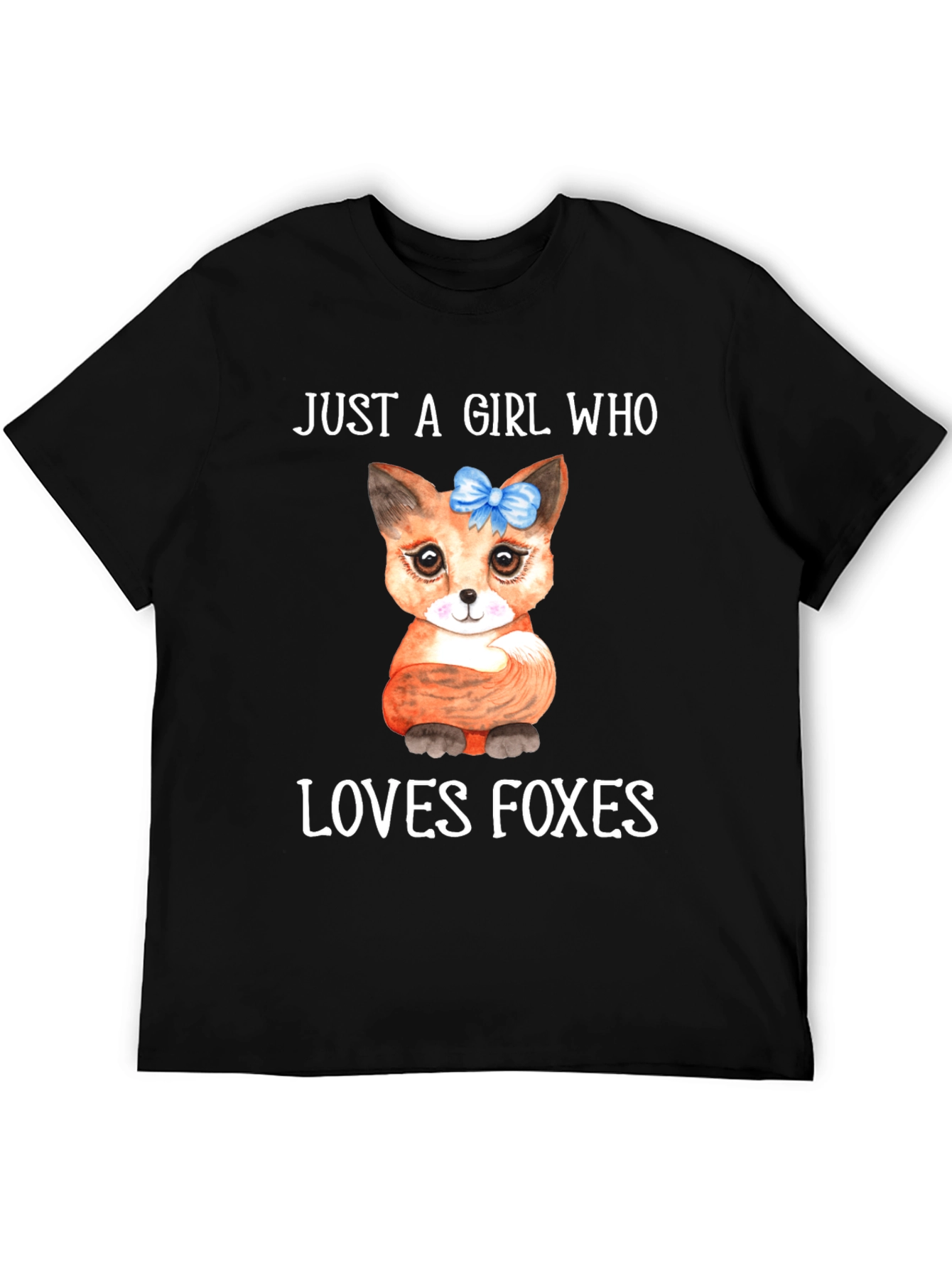 Black Girl Who Loves Foxes Graphic Tee view 5
