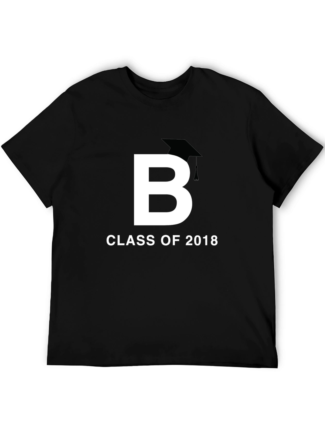 Black Class of 2018 Graduation T-Shirt view 5
