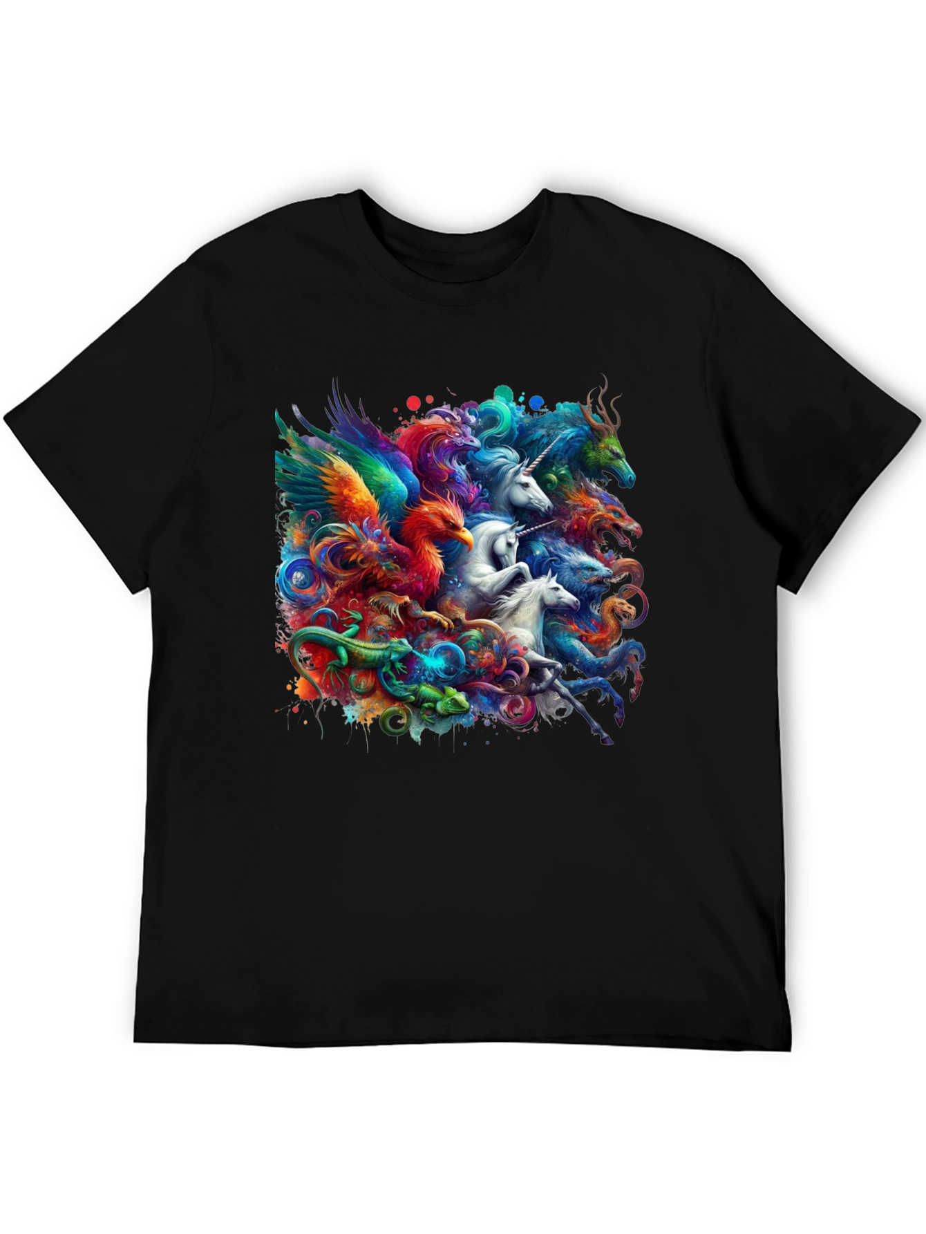 Fantasy Creature T-Shirt: Unicorns, Dragons, Phoenix - 5