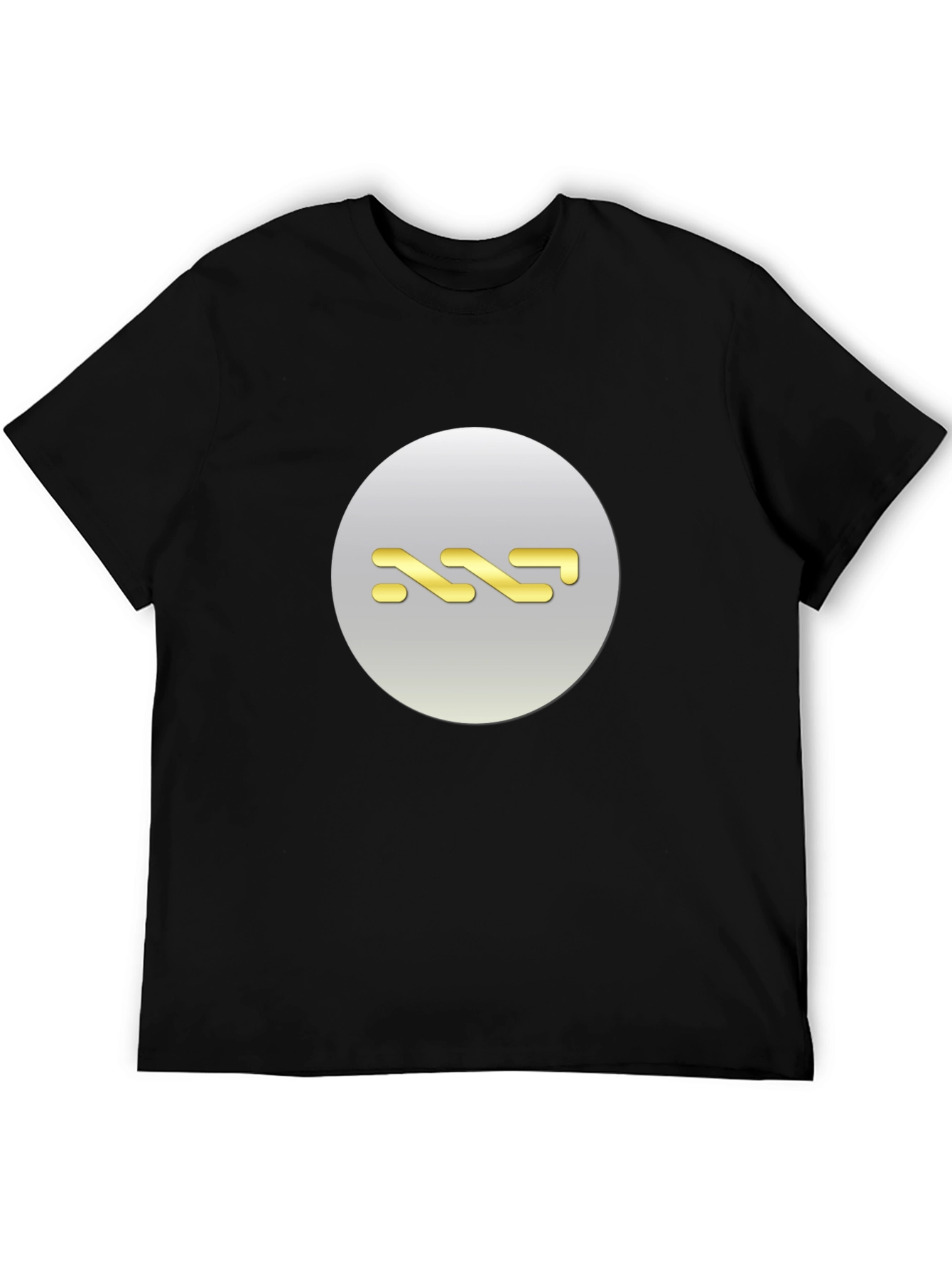 Black Stylish Black T-Shirt with Graphic Print view 5