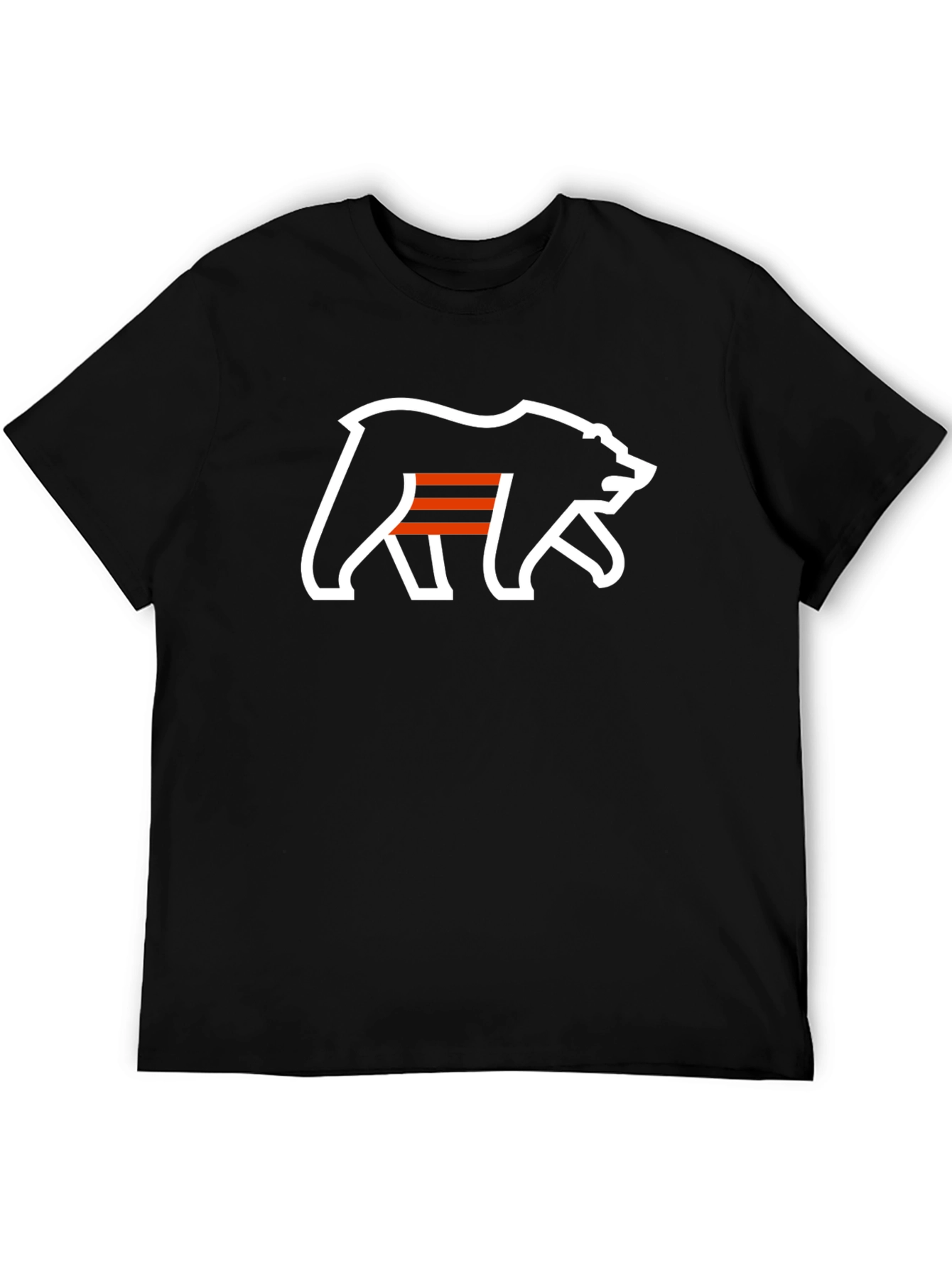 Black Bear Graphic Print Black T-Shirt view 5