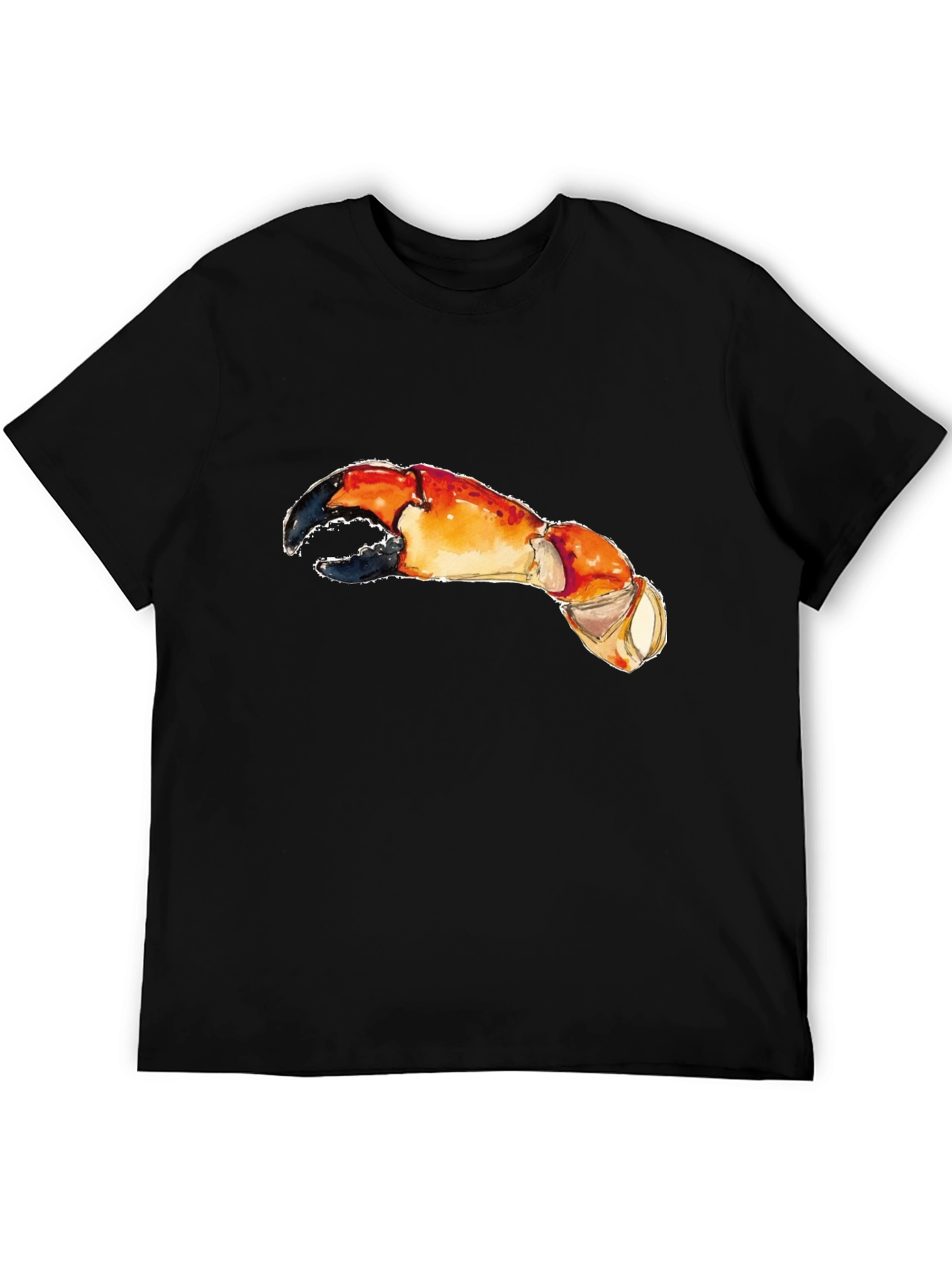 Black Crab Claw Graphic Tee - Unique & Playful Design view 5