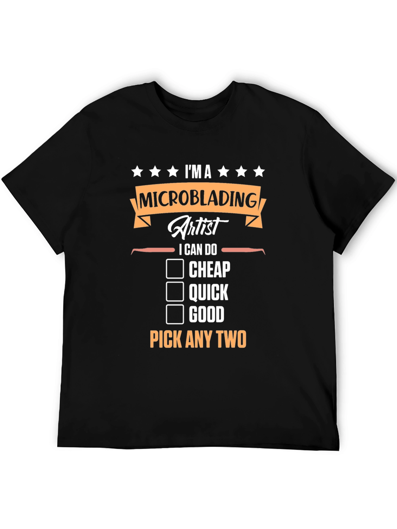Black Microblading Artist T-Shirt - Pick Any Two view 5