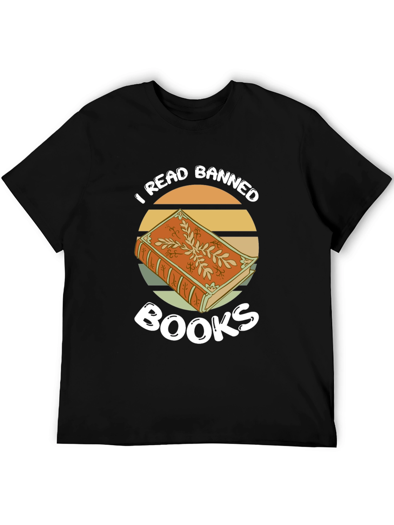 Black I Read Banned Books T-Shirt view 5