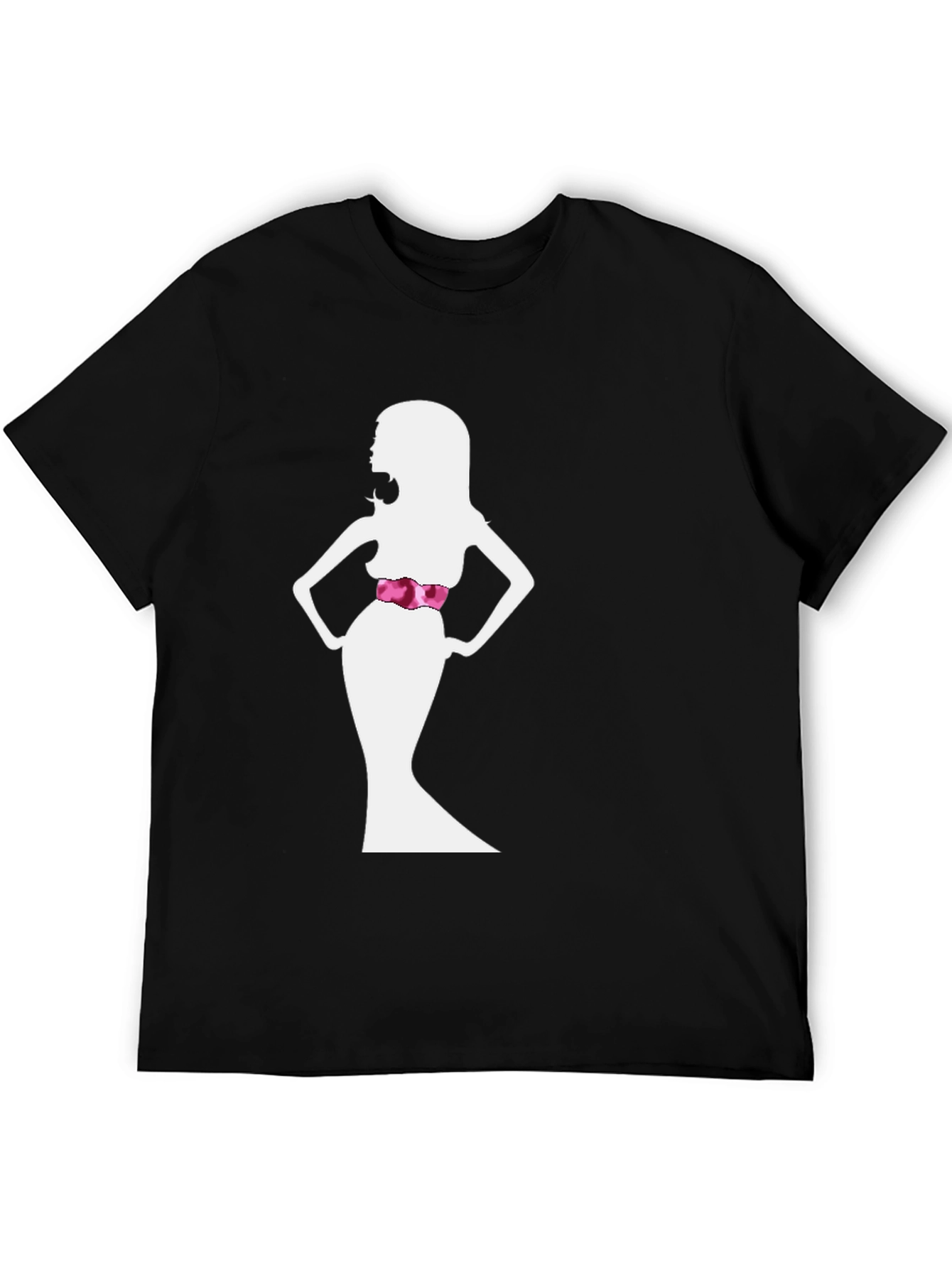 Black Silhouette Woman T-Shirt - Sleek & Stylish view 5