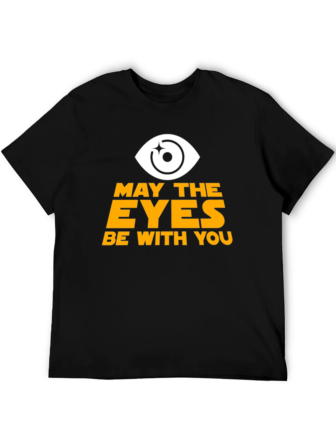 Black May the Eyes Be With You Graphic T-Shirt view 5