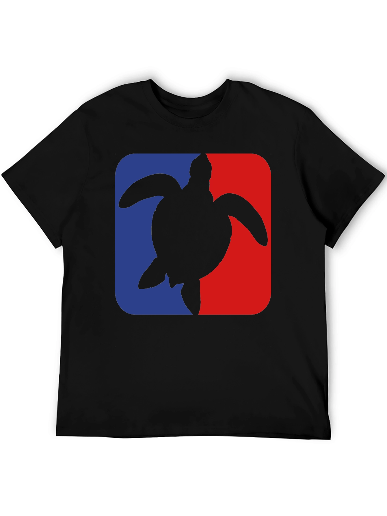 Sea Turtle Graphic Tee - Black Cotton Blend - 5