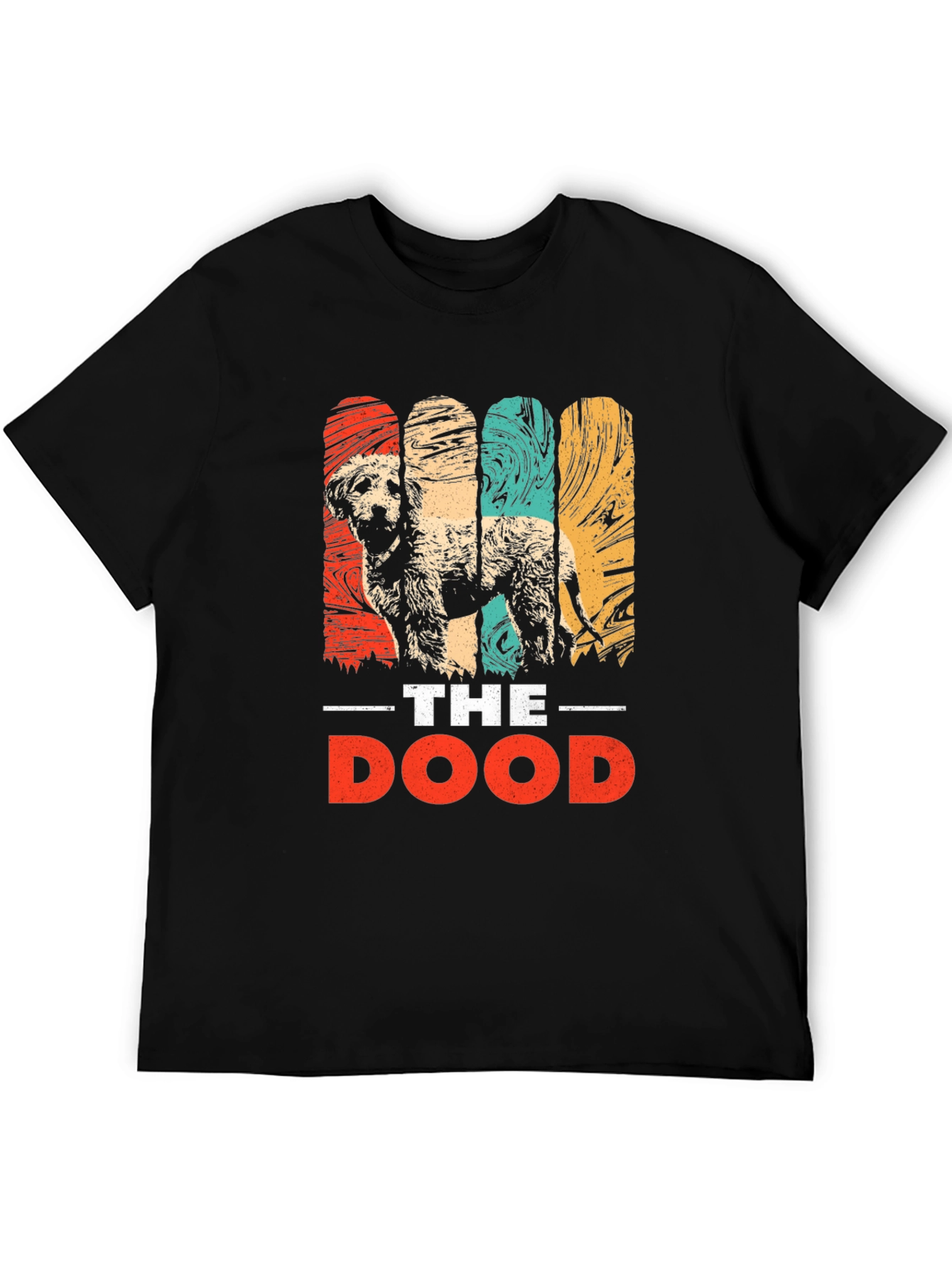Black The Dood Dog T-Shirt - Retro Style view 5
