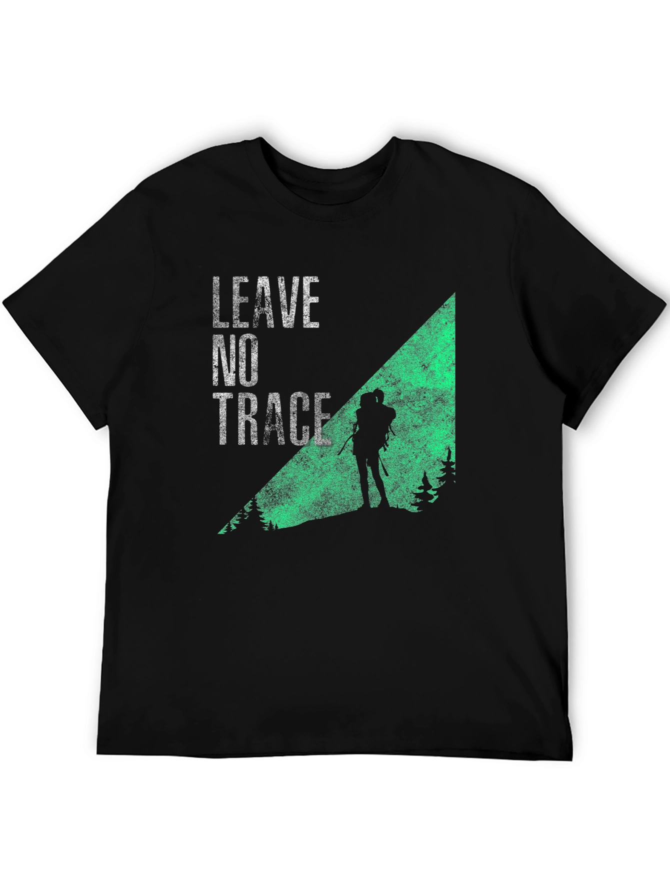 Black Leave No Trace Hiking T-Shirt view 5