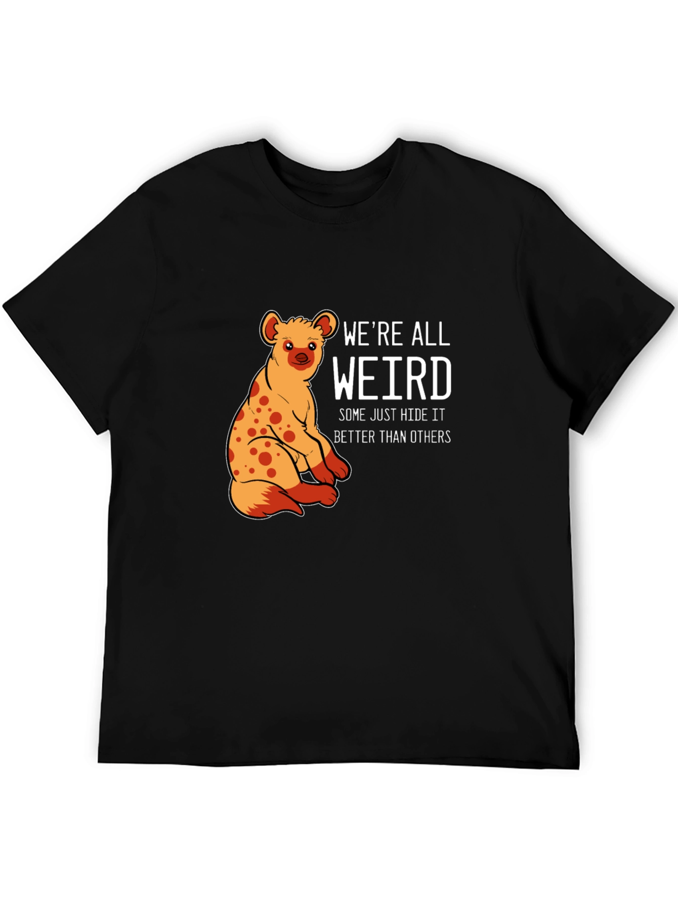 Black We're All Weird Hyena Graphic Tee view 5