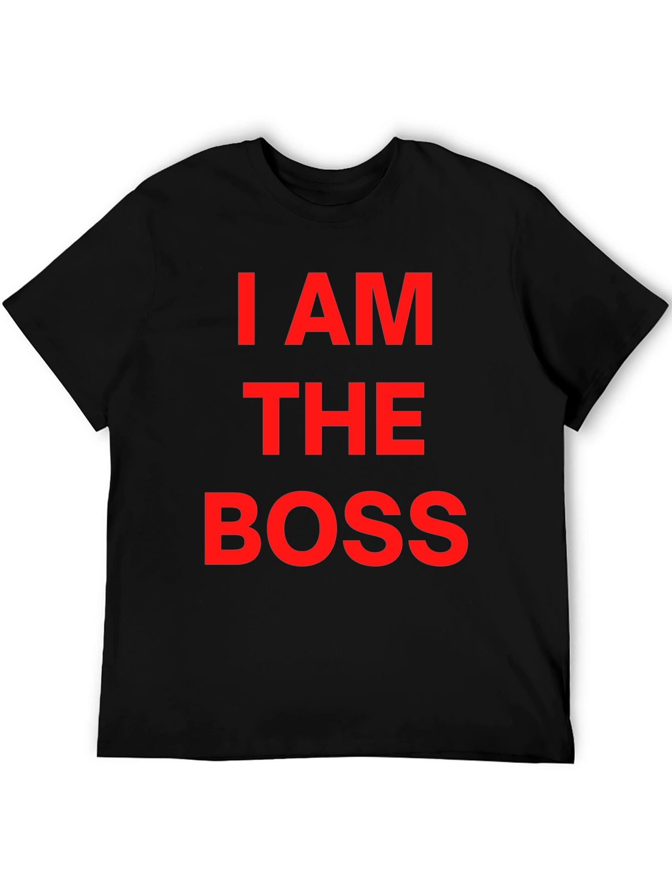 Black I AM THE BOSS Graphic T-Shirt view 5