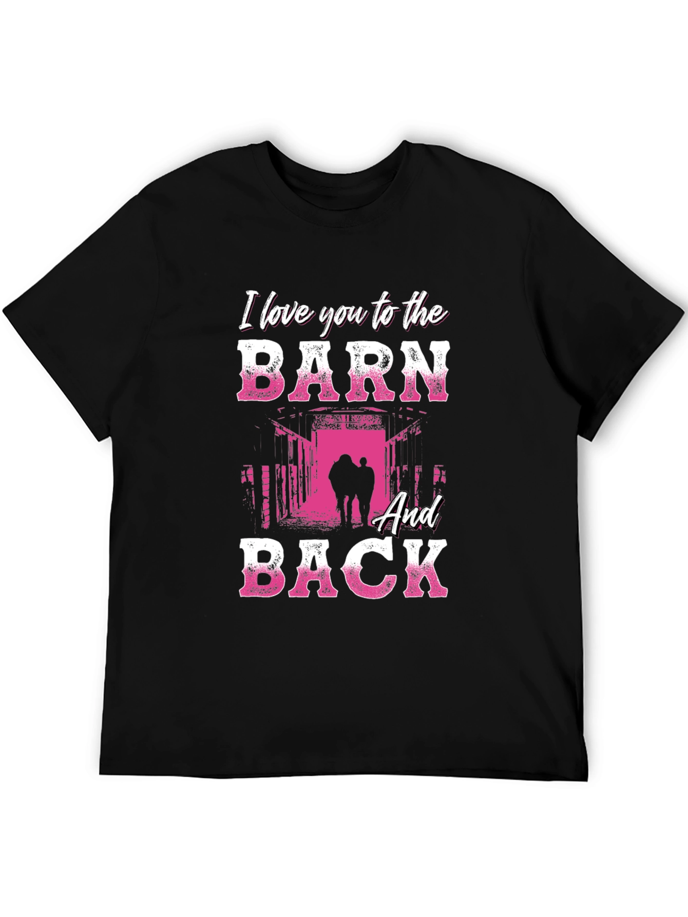 Black I Love You to the Barn and Back Graphic Tee view 5