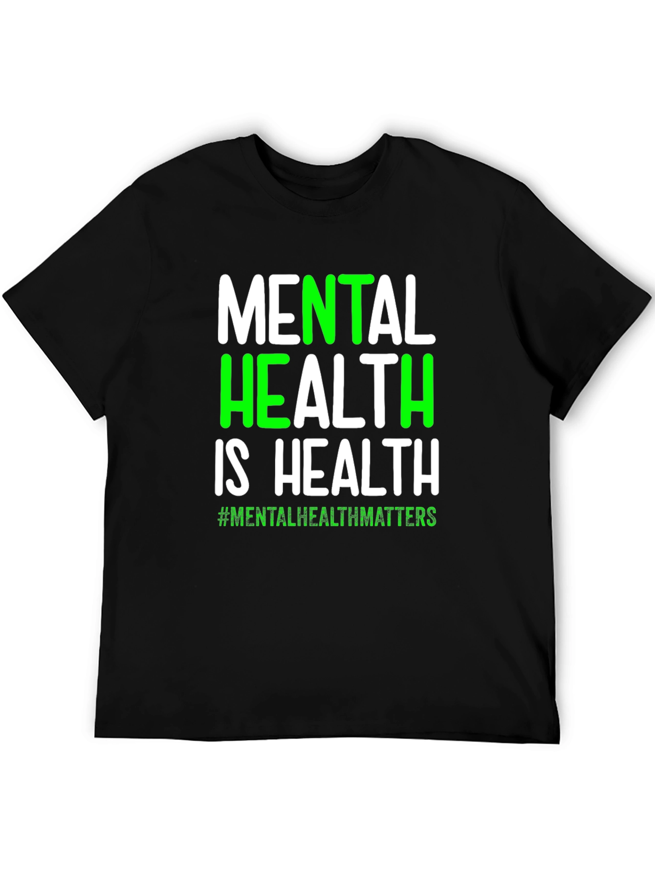Black Mental Health Matters T-Shirt - Health Awareness view 5
