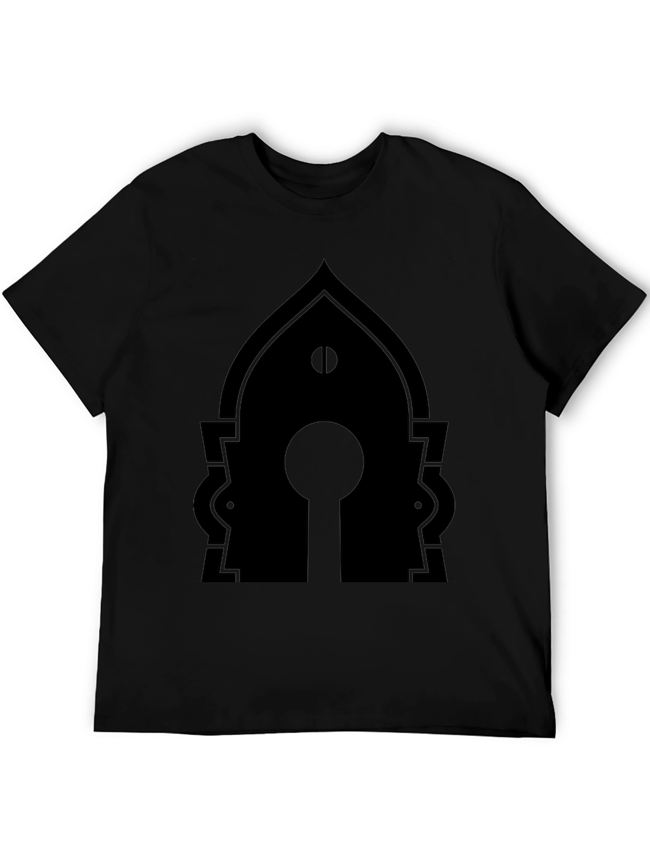 Mystic Keyhole Graphic Tee - Gothic Style Print - 5