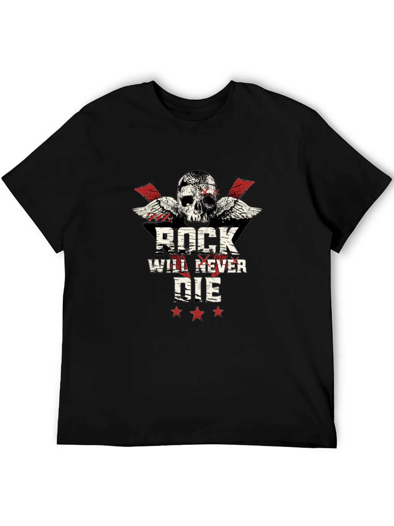 Black Rock Will Never Die Skull T-Shirt view 5