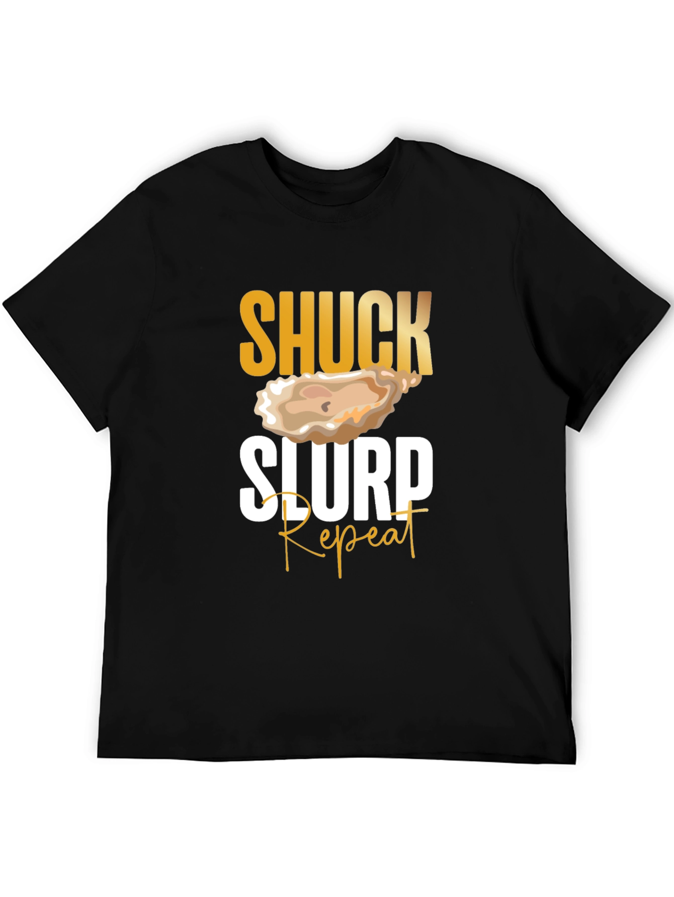 Black Shuck Slurp Repeat Oyster T-Shirt view 5