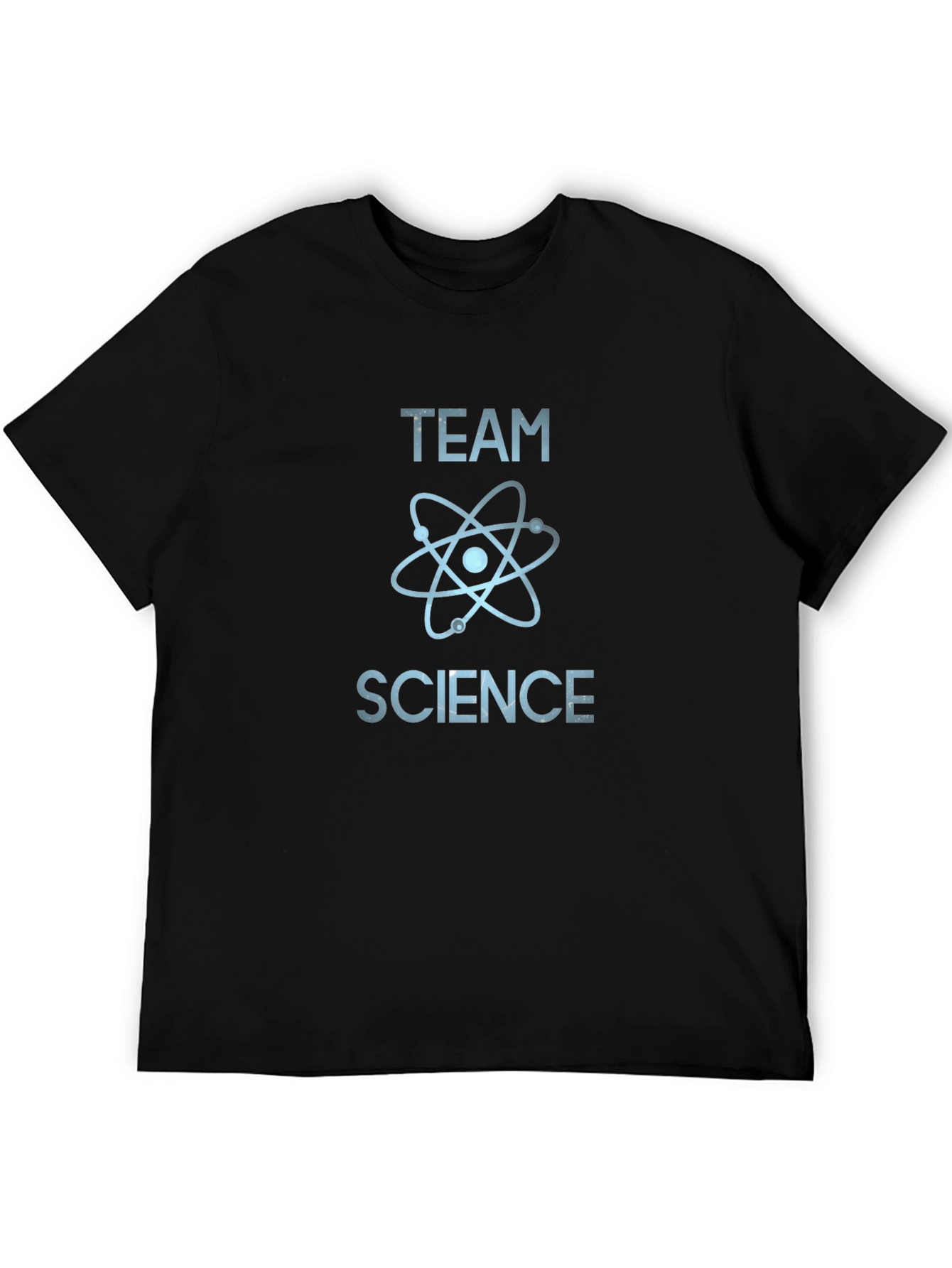 Black Team Science T-Shirt - Atom Design view 5