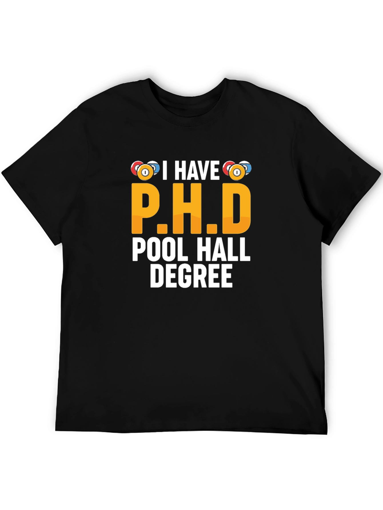 Pool Hall Degree T-Shirt - Funny Billiards Gift - 5