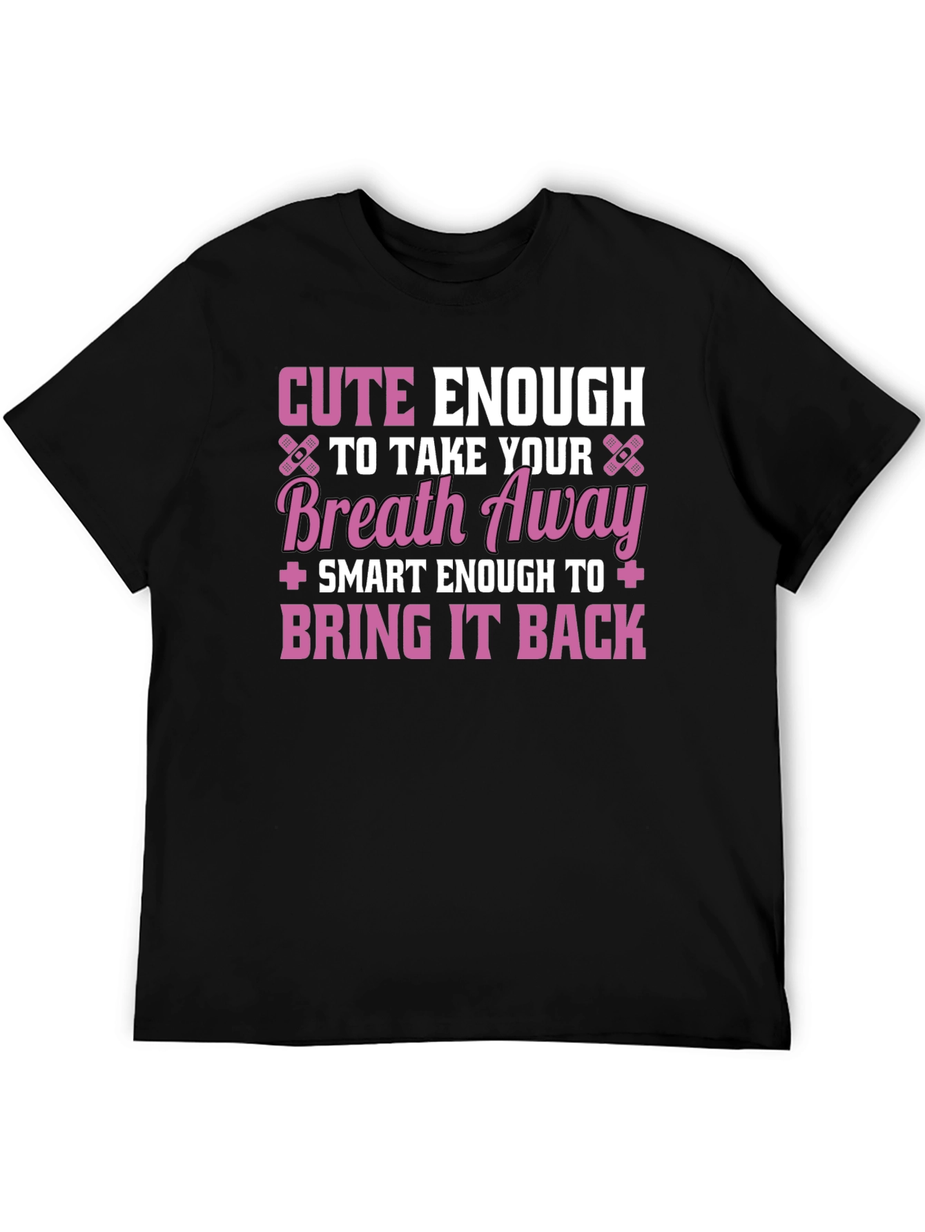 Black Cute Enough Nurse Graphic T-Shirt view 5