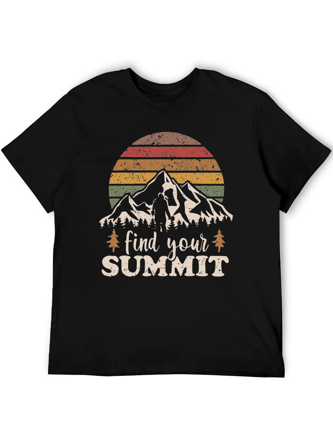 Black Find Your Summit Graphic Tee view 5