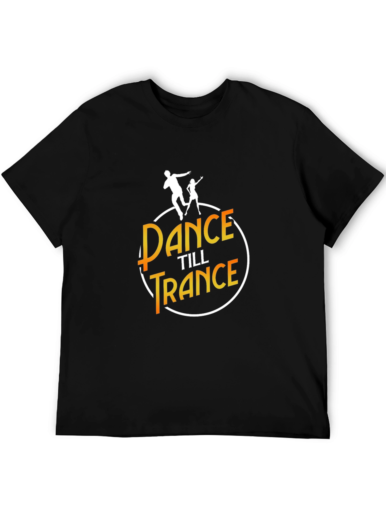 Black Dance Till Trance Graphic Tee - Black view 5
