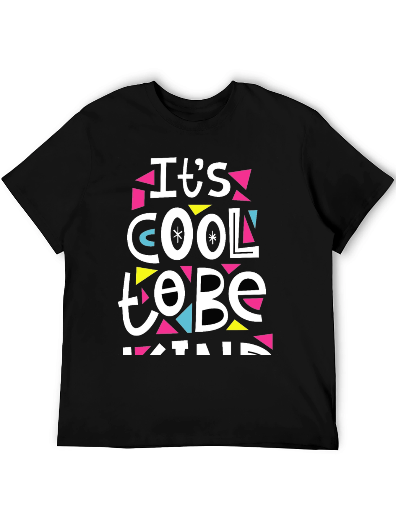 Black It's Cool to Be Kind T-Shirt view 5