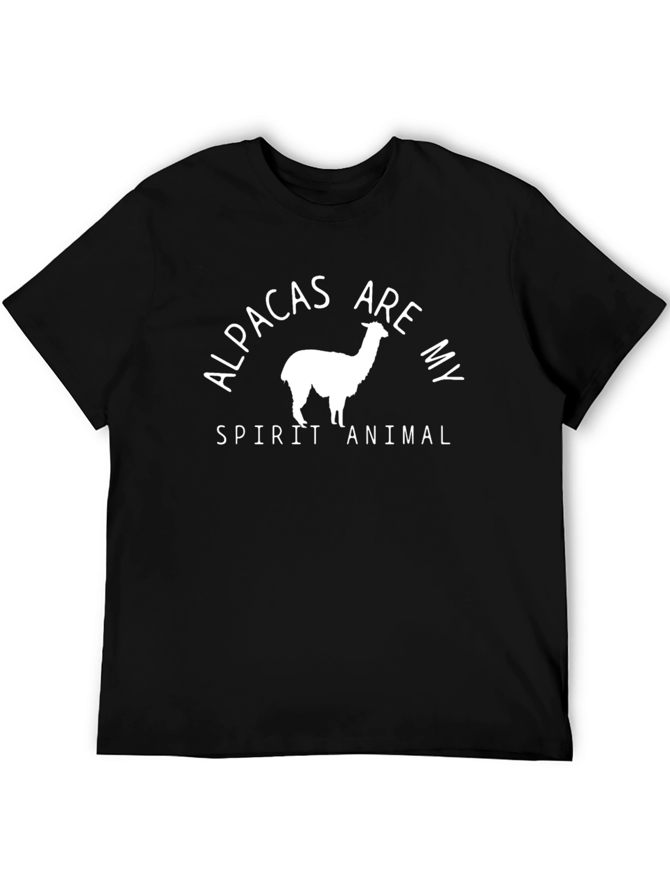 Black Alpacas Are My Spirit Animal Graphic Tee view 5