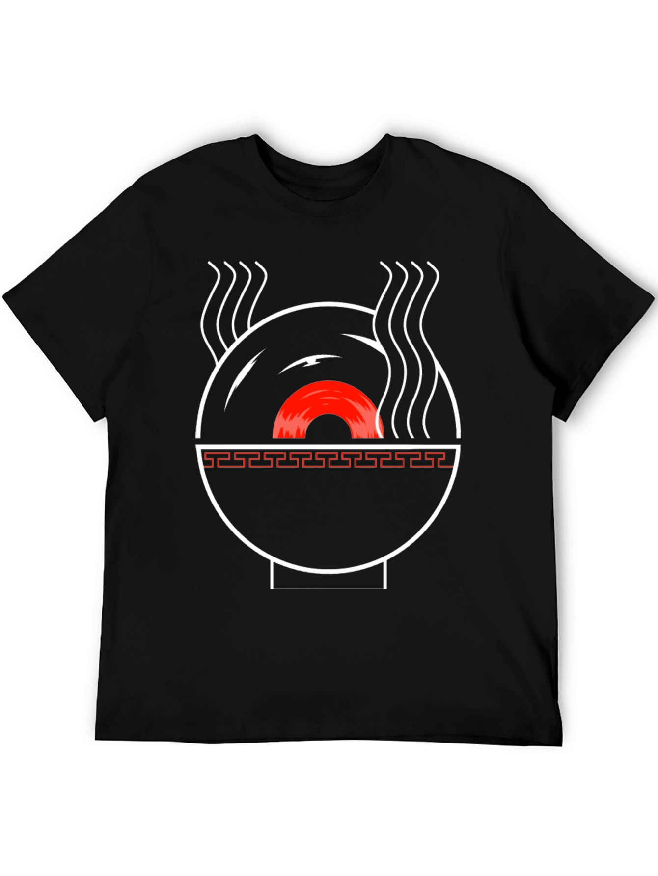 Black Ramen Vinyl Record Graphic Tee - Music Lover T-Shirt view 5