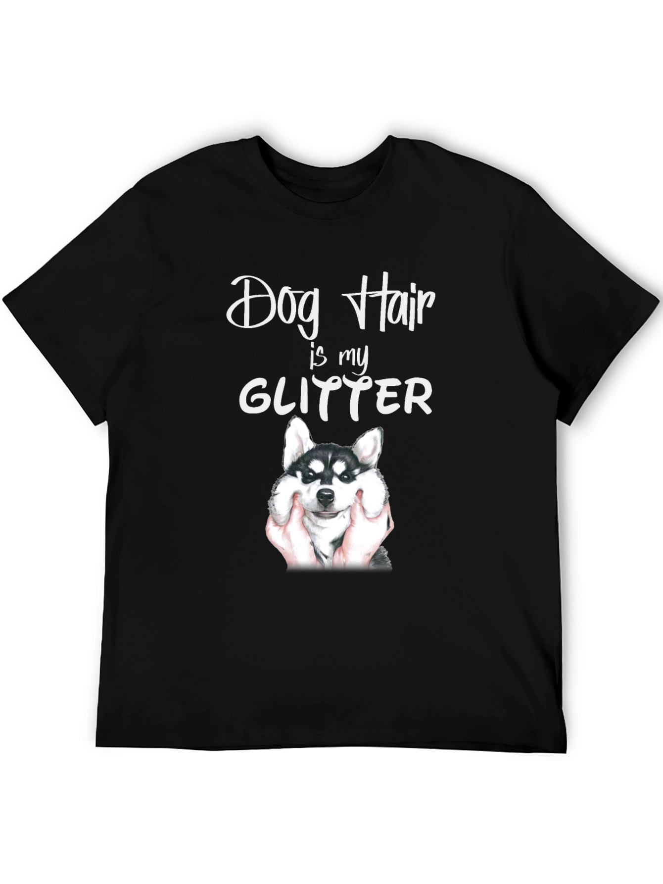 Black Dog Hair is My Glitter T-Shirt view 5