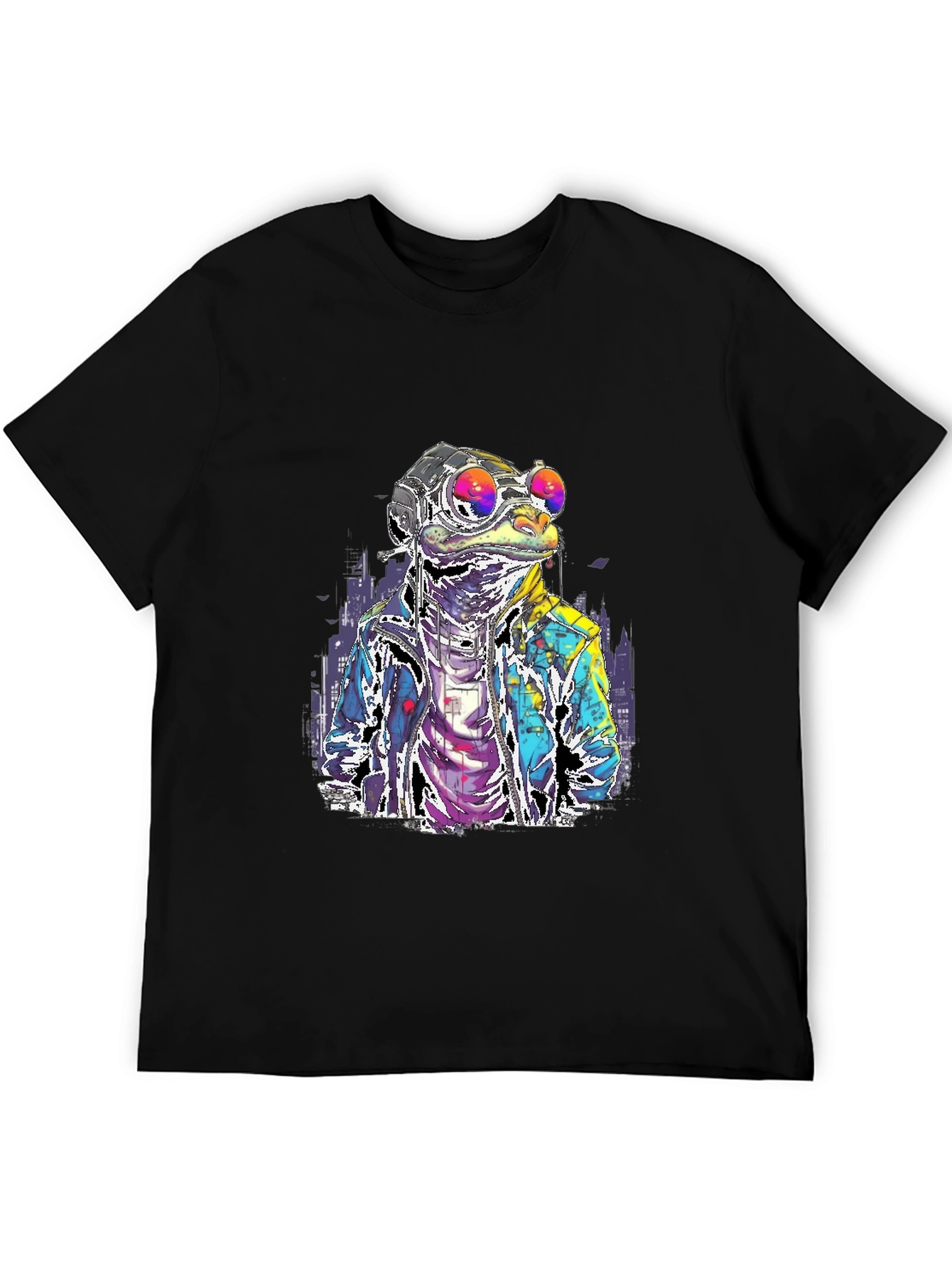 Black Cool Reptile T-Shirt view 5