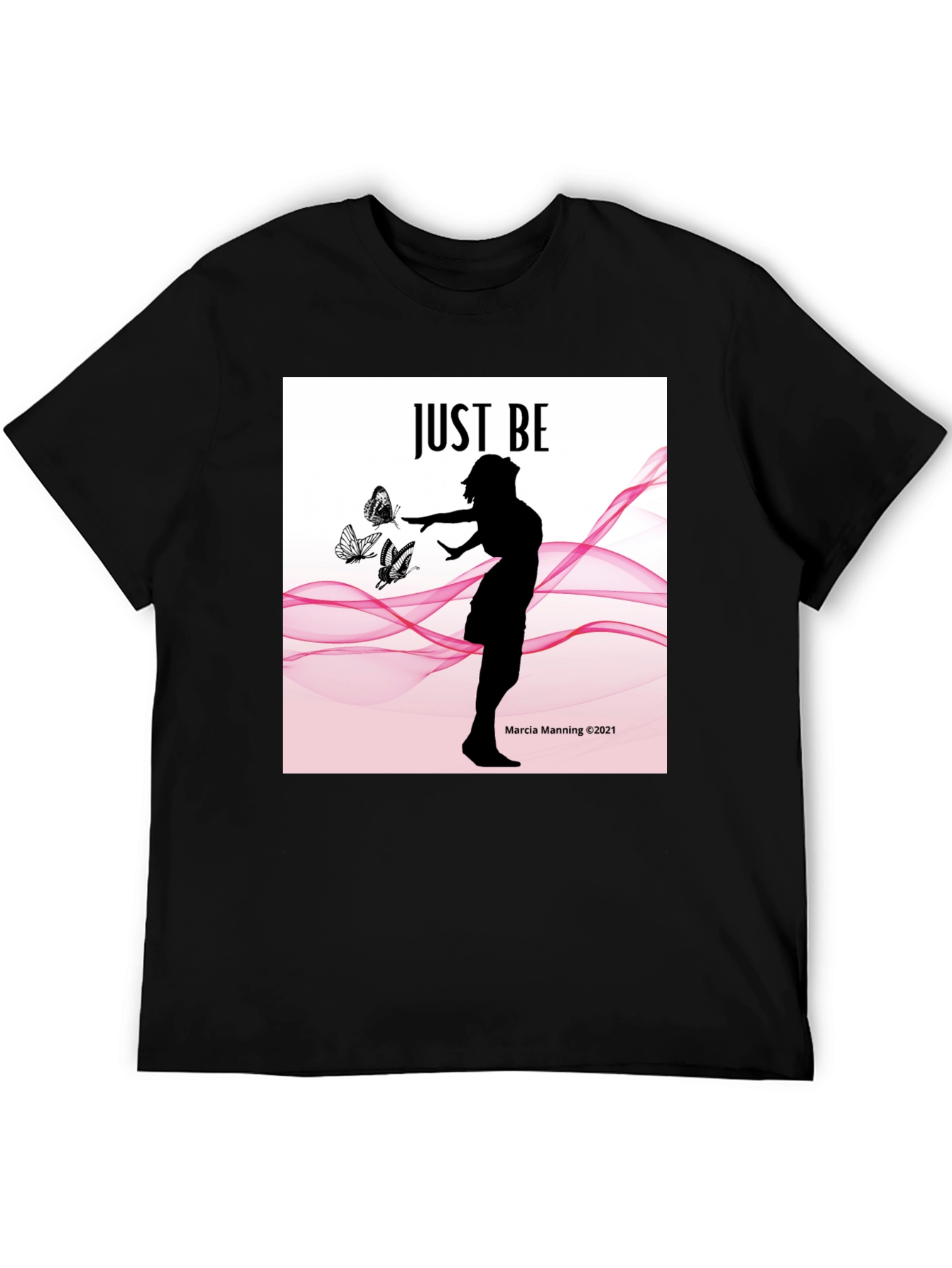 Black Just Be Women's Silhouette T-Shirt  view 5