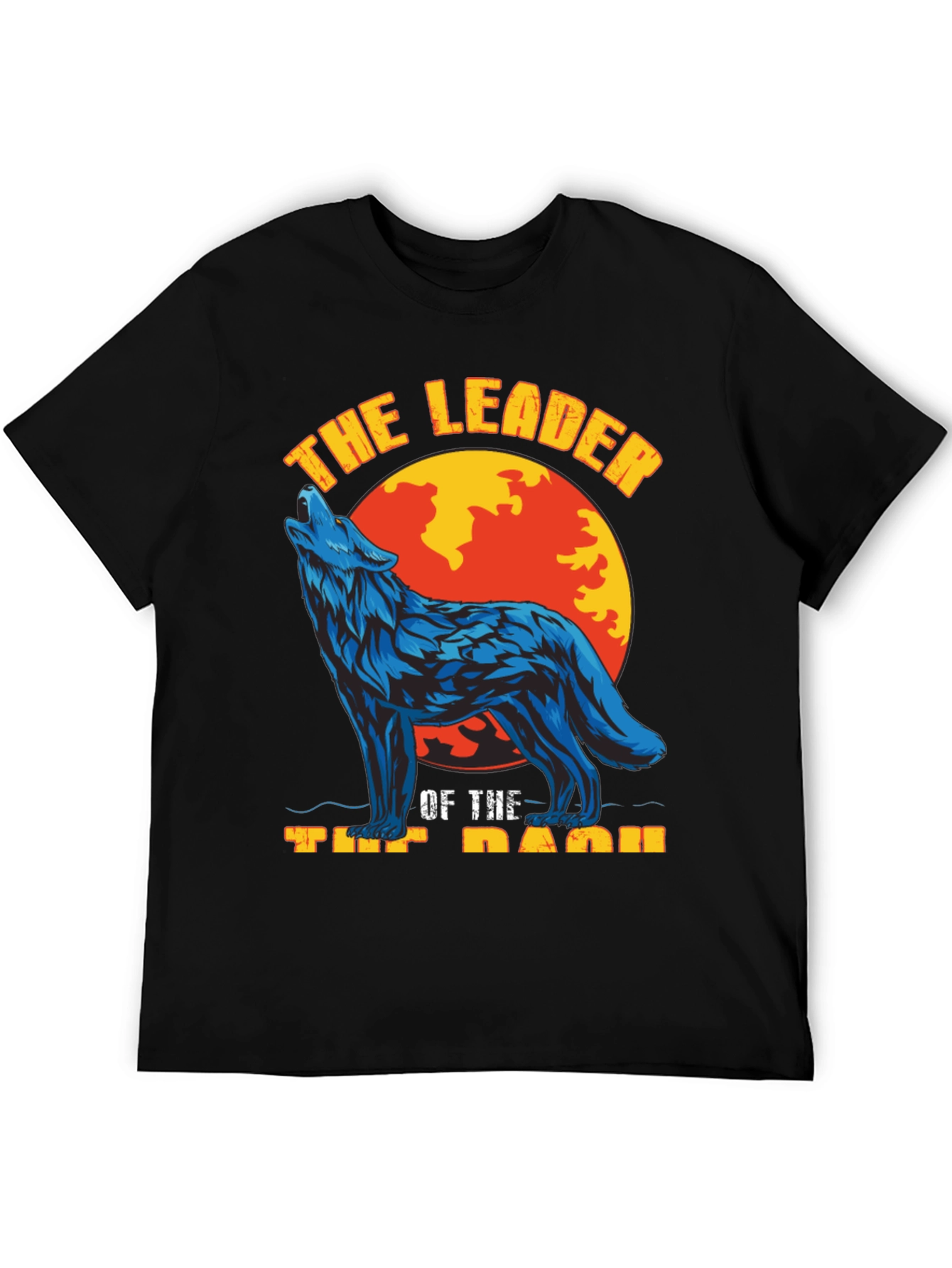 Black Wolf Pack Leader Graphic Tee view 5