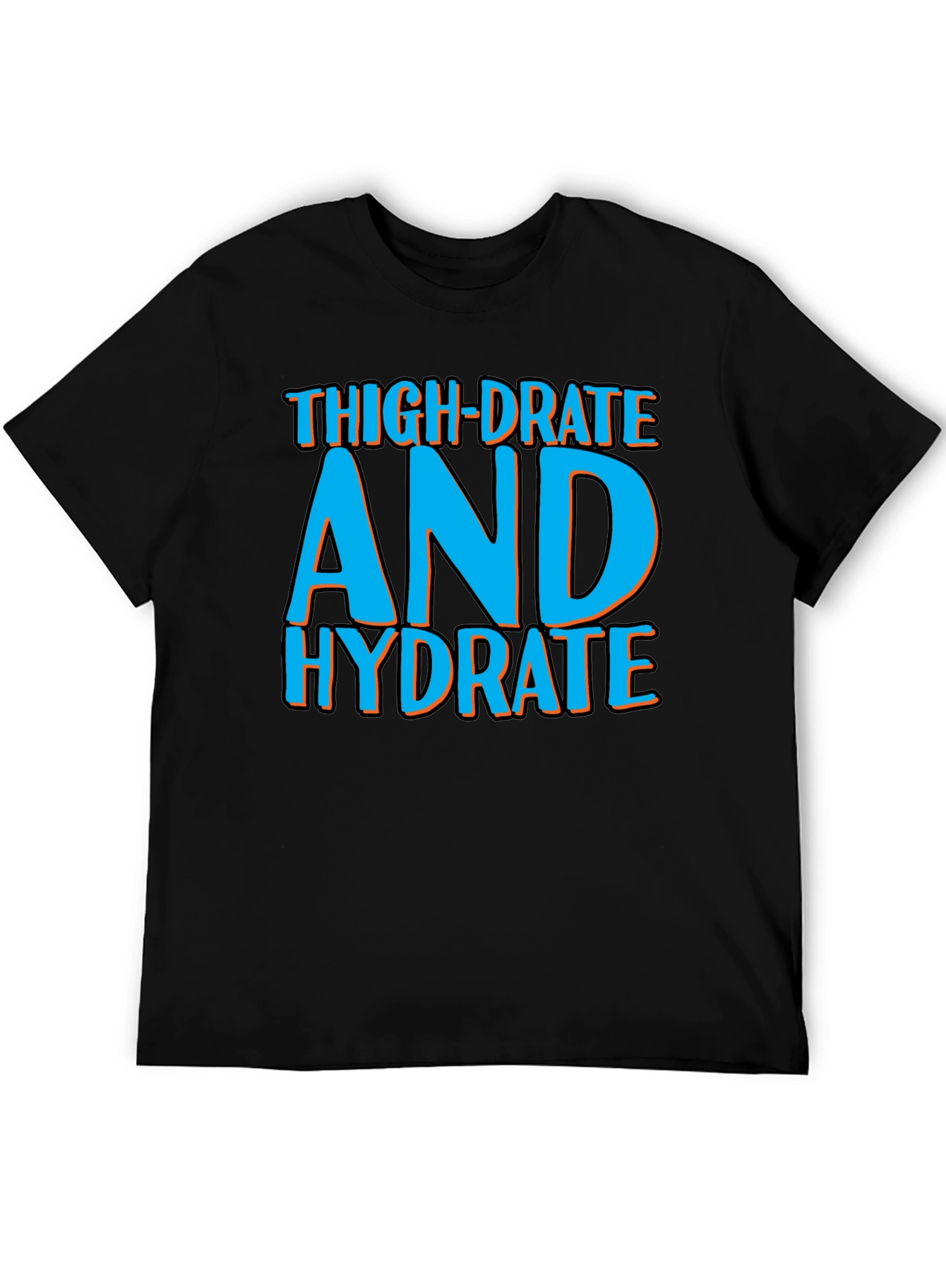Black Thigh-Drated Hydrate Tee view 5