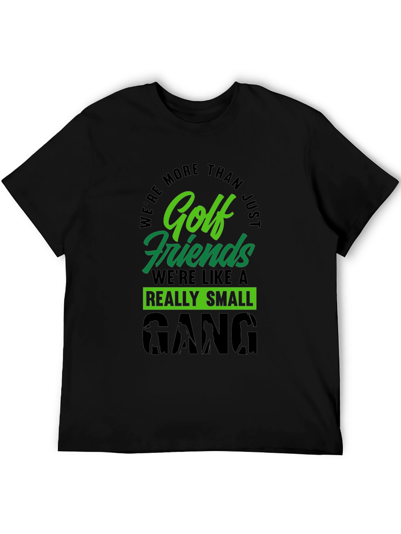 Black Golf Friends Small Gang T-Shirt view 5