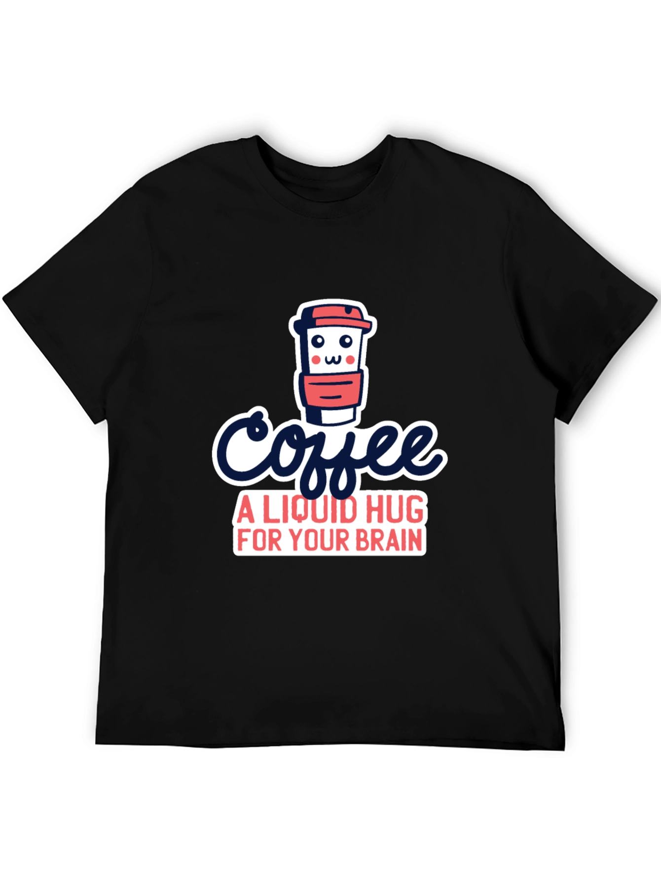 Black Coffee: A Liquid Hug T-Shirt view 5