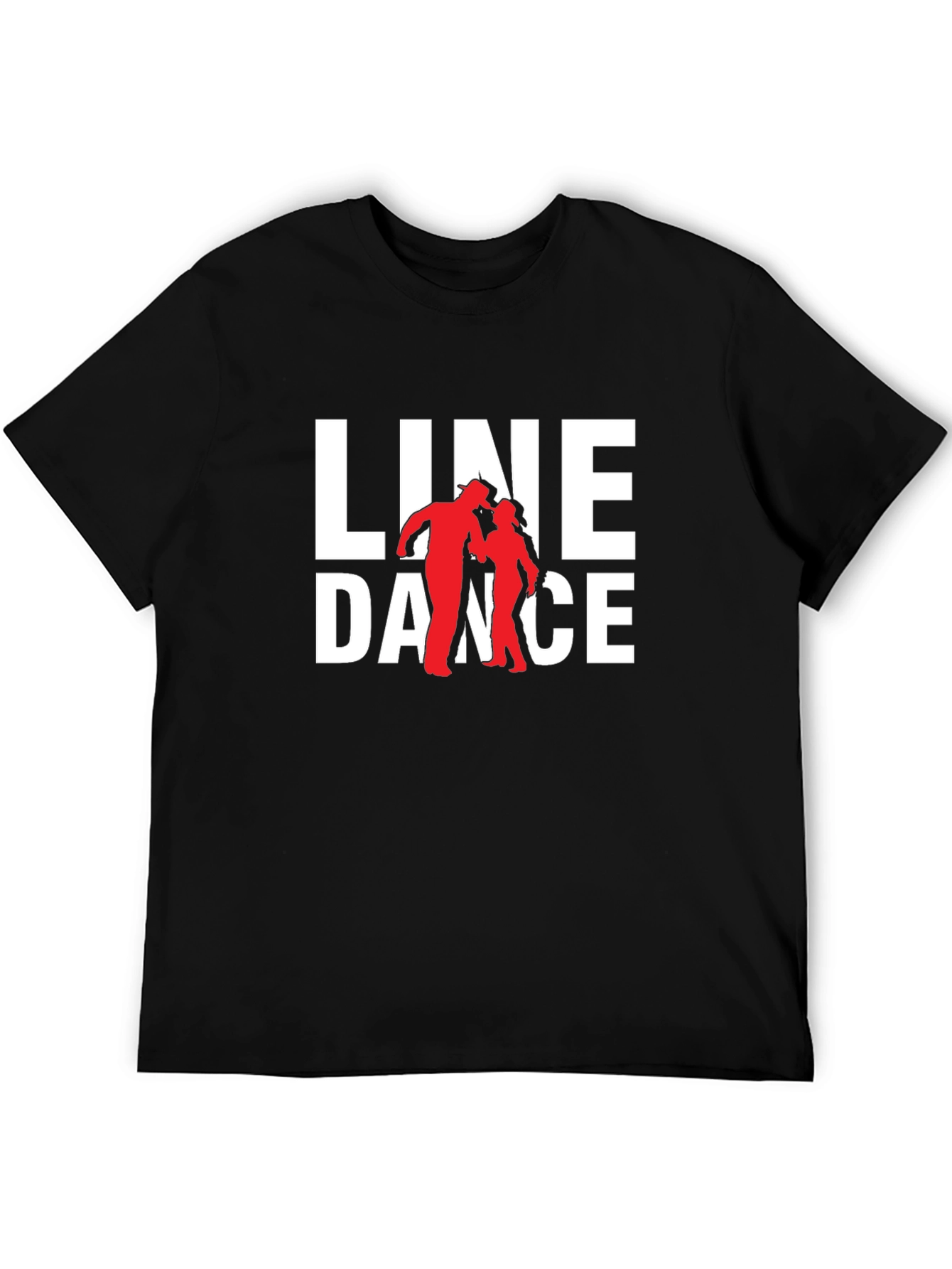 Black Line Dance Graphic Tee - Western Style T-Shirt view 5