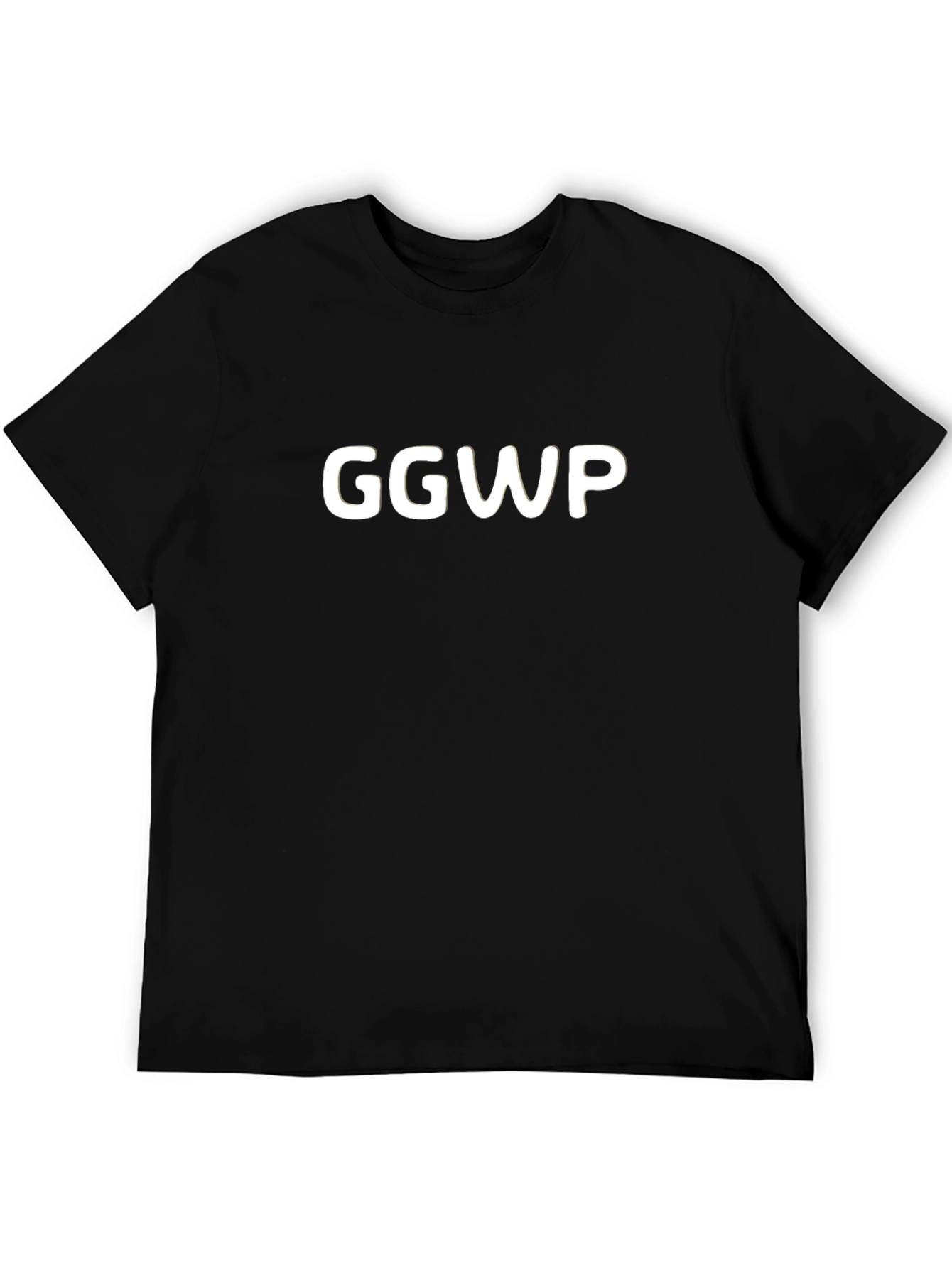 Black GGWP Black Cotton T-Shirt view 5