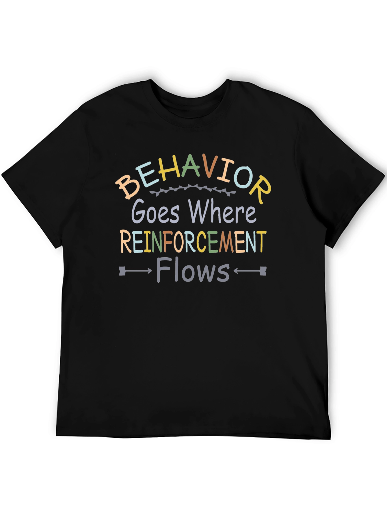 Black Behavior Goes Where Reinforcement Flows T-Shirt view 5