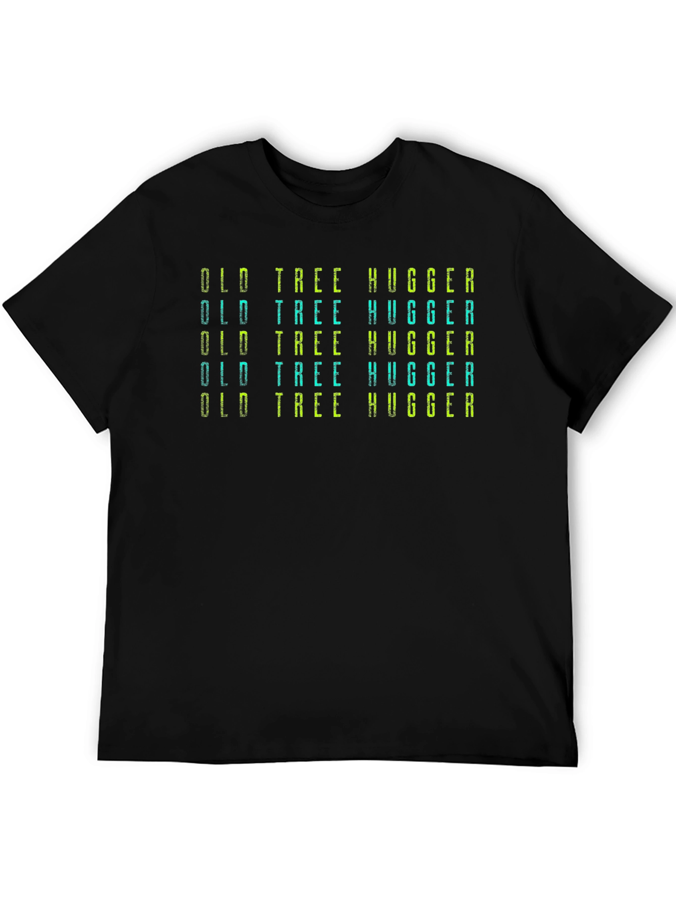 Black Old Tree Hugger Graphic T-Shirt - Nature Lover Tee view 5