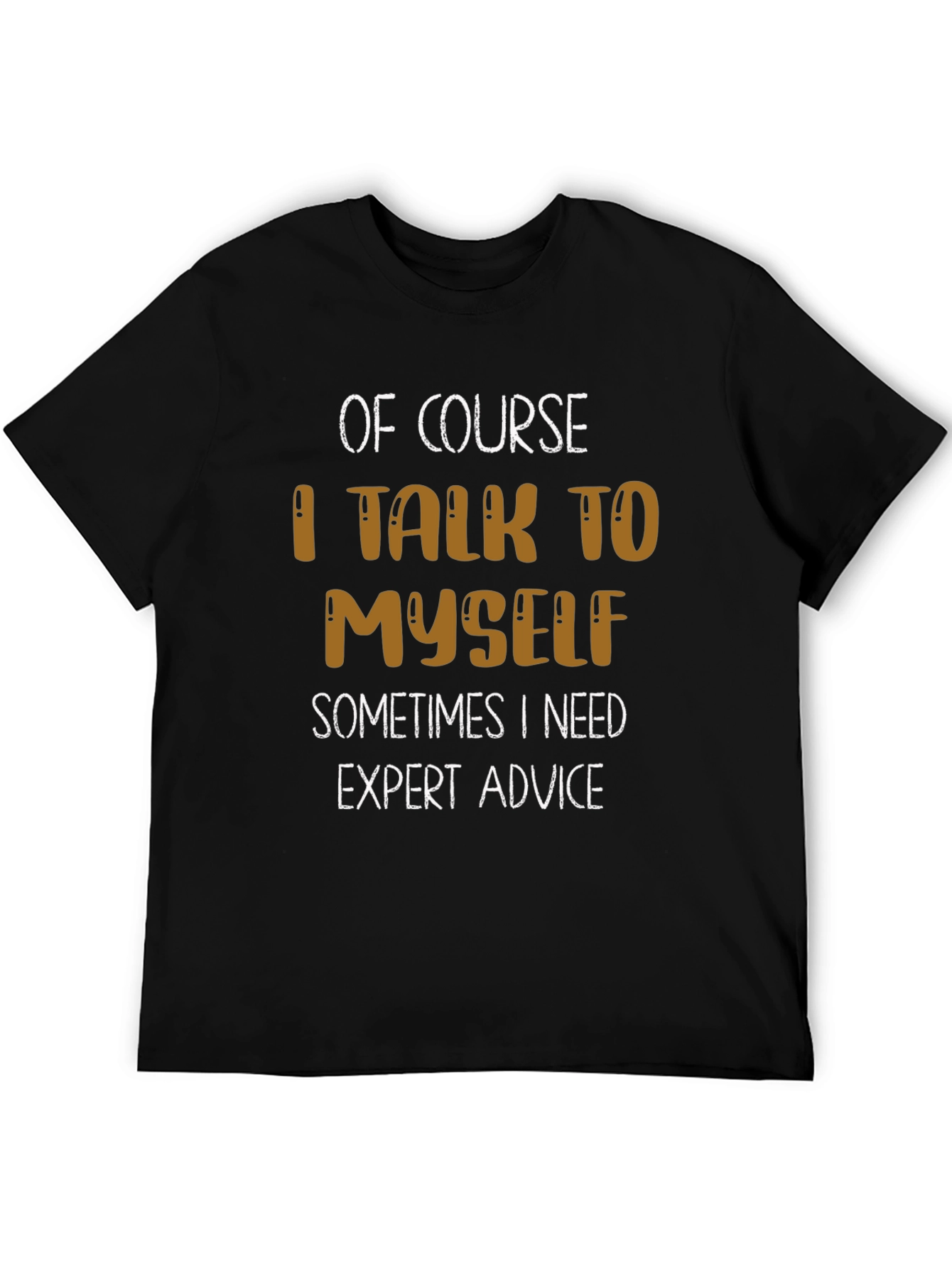Black Funny "Expert Advice" Graphic T-Shirt view 5