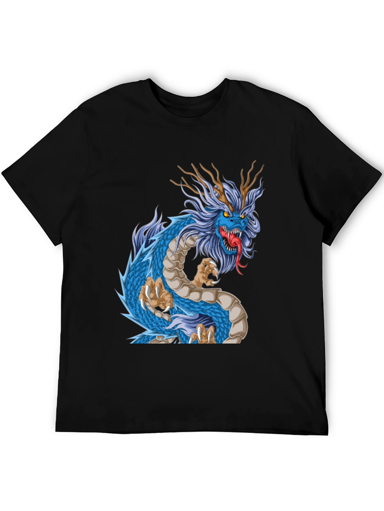 Black Dragon Graphic T-Shirt - Bold Style view 5