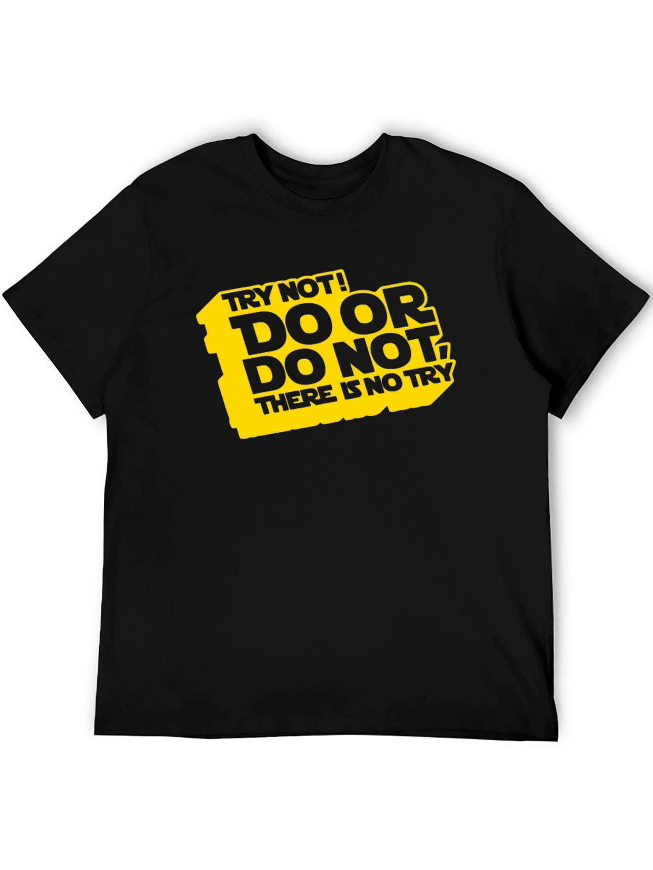 Black Do Or Do Not T-Shirt | Funny Yoda Quote view 5
